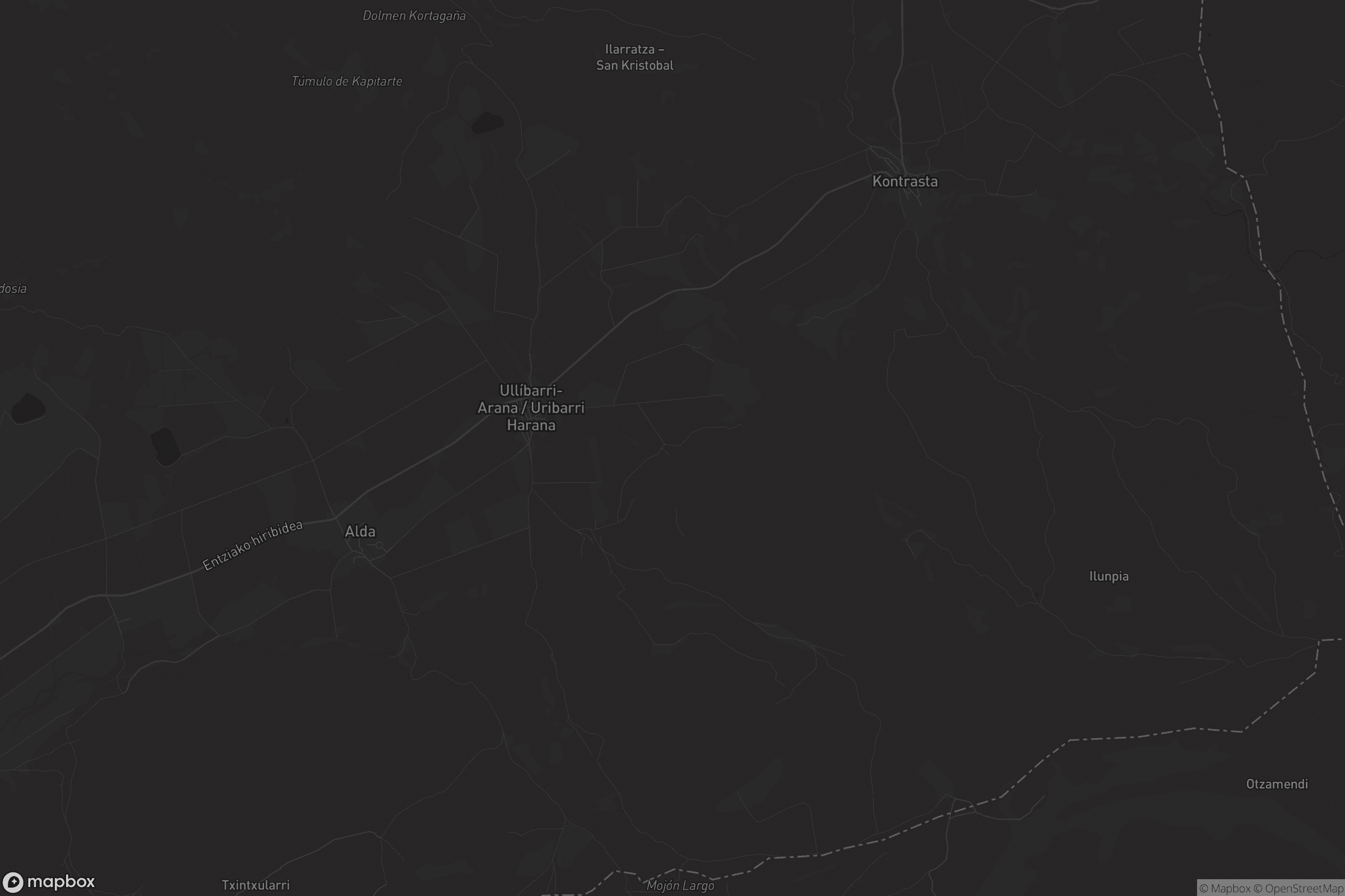 Mapa de Ullíbarri-Arana / Uribarri-Harana