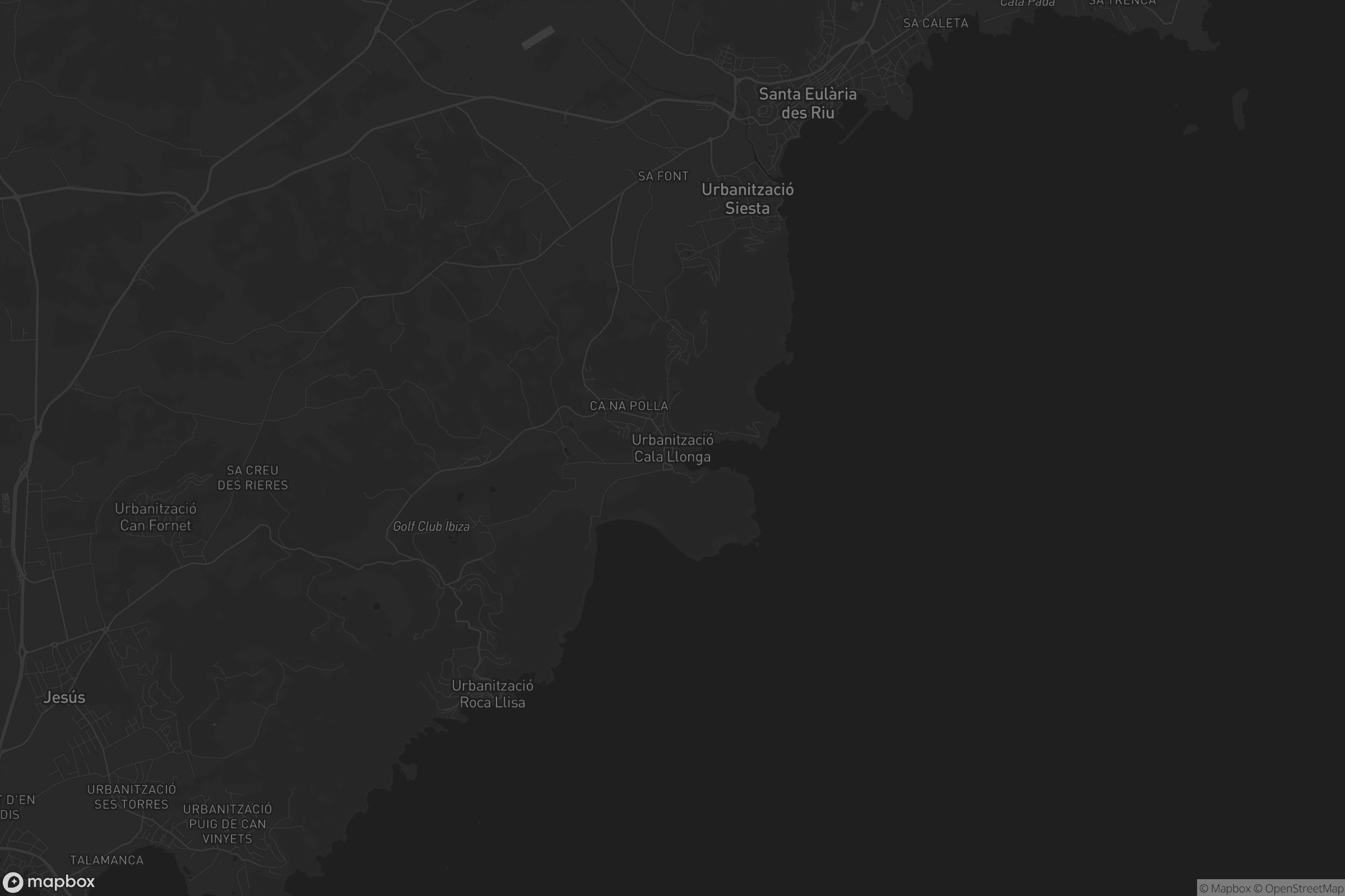 Mapa de Urbanització Cala Llonga