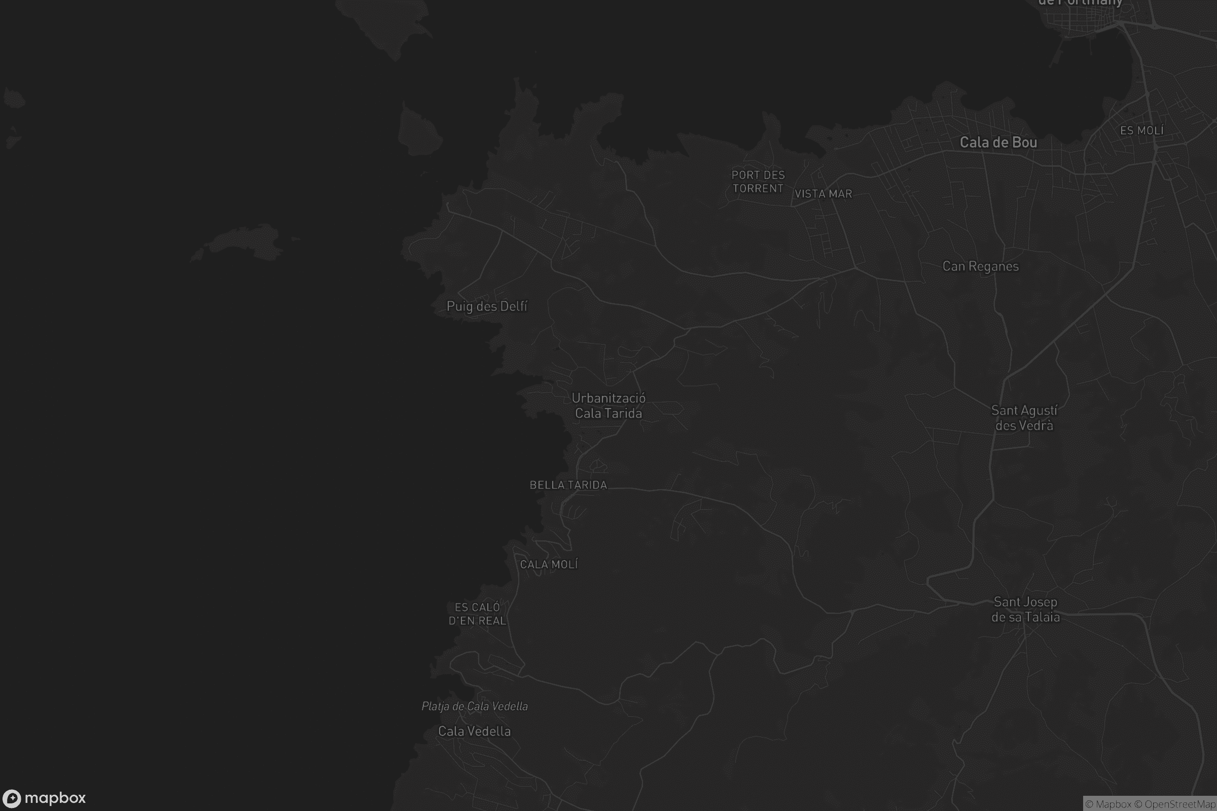 Mapa de Urbanització Cala Tarida