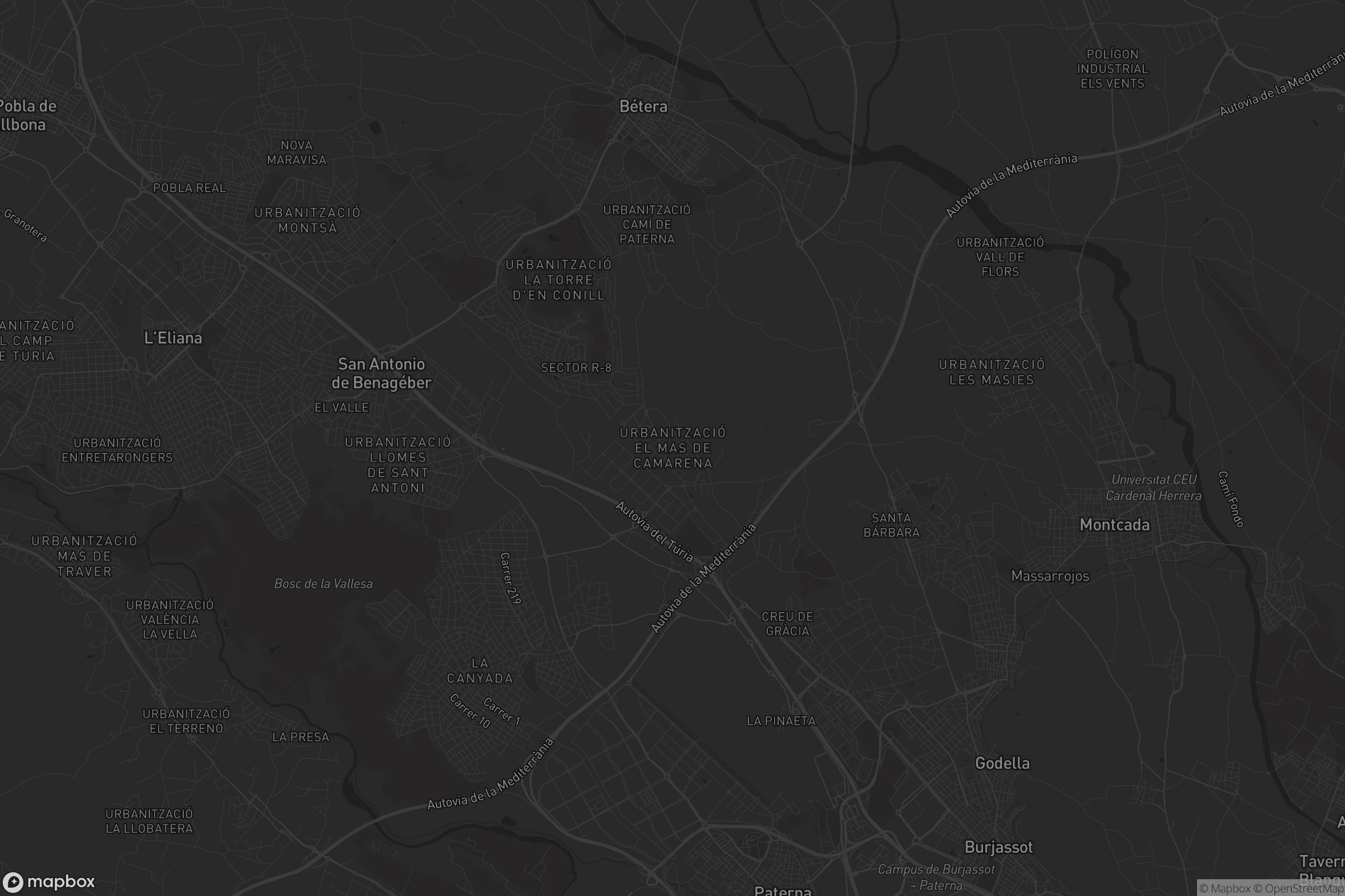 Mapa de Urbanització el Mas de Camarena