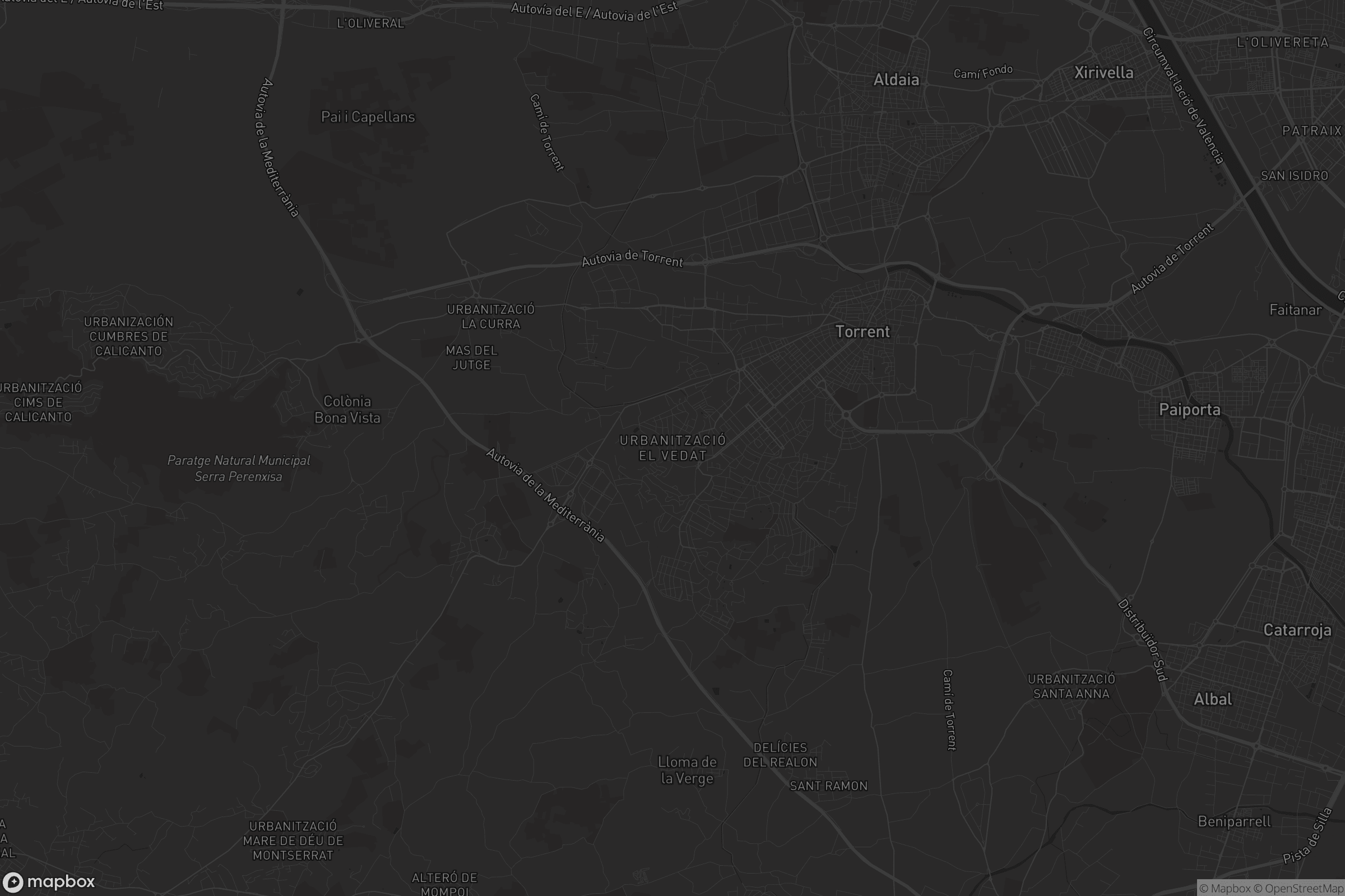 Mapa de Urbanització El Vedat