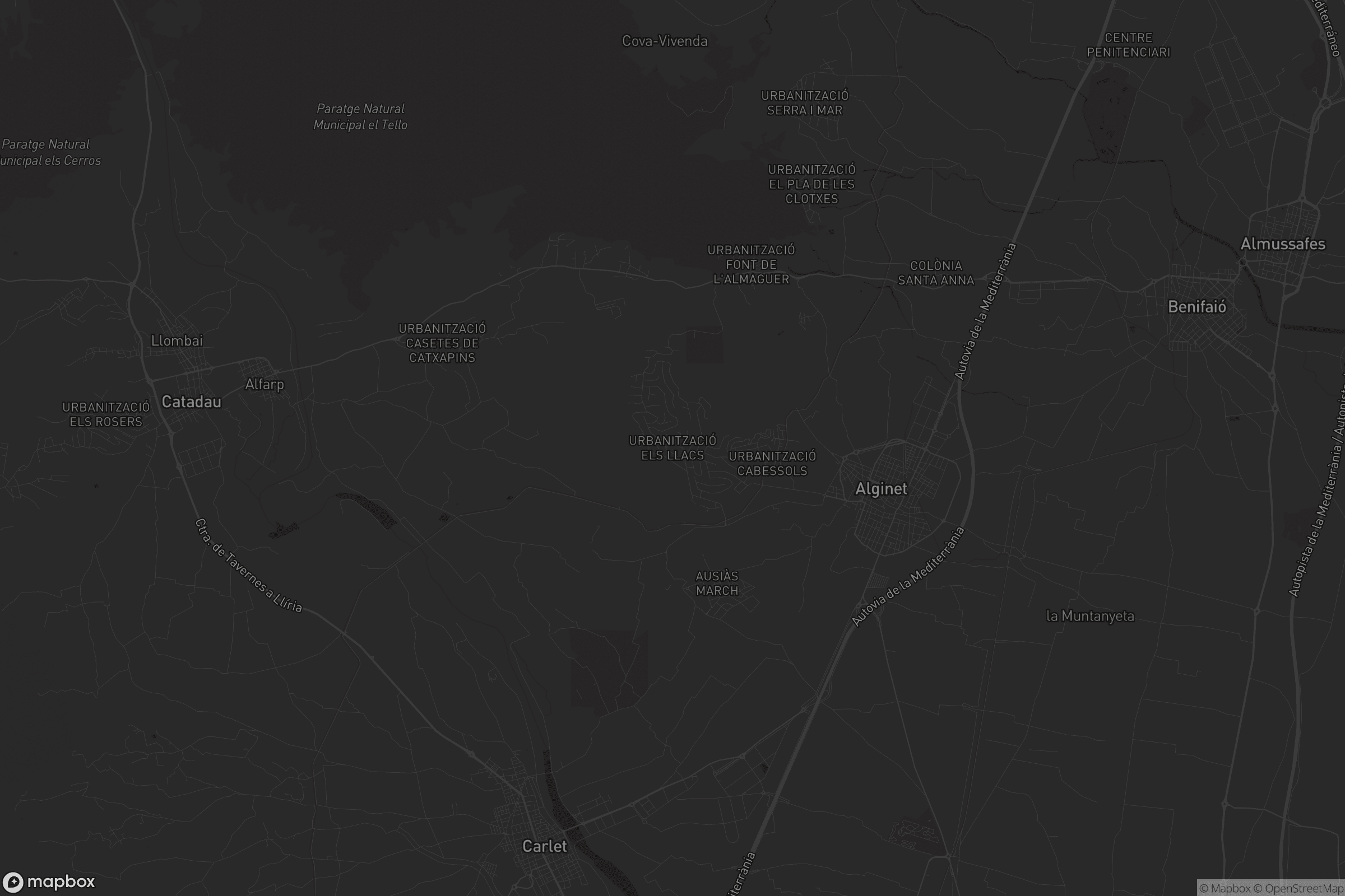 Mapa de Urbanització Els Llacs