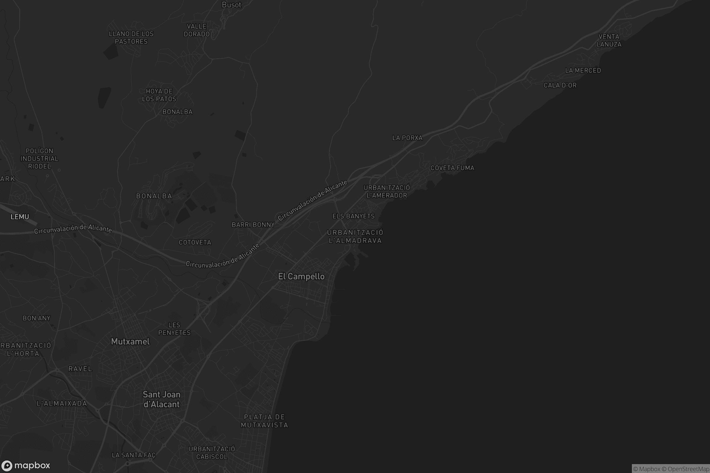 Mapa de Urbanització L'Almadrava
