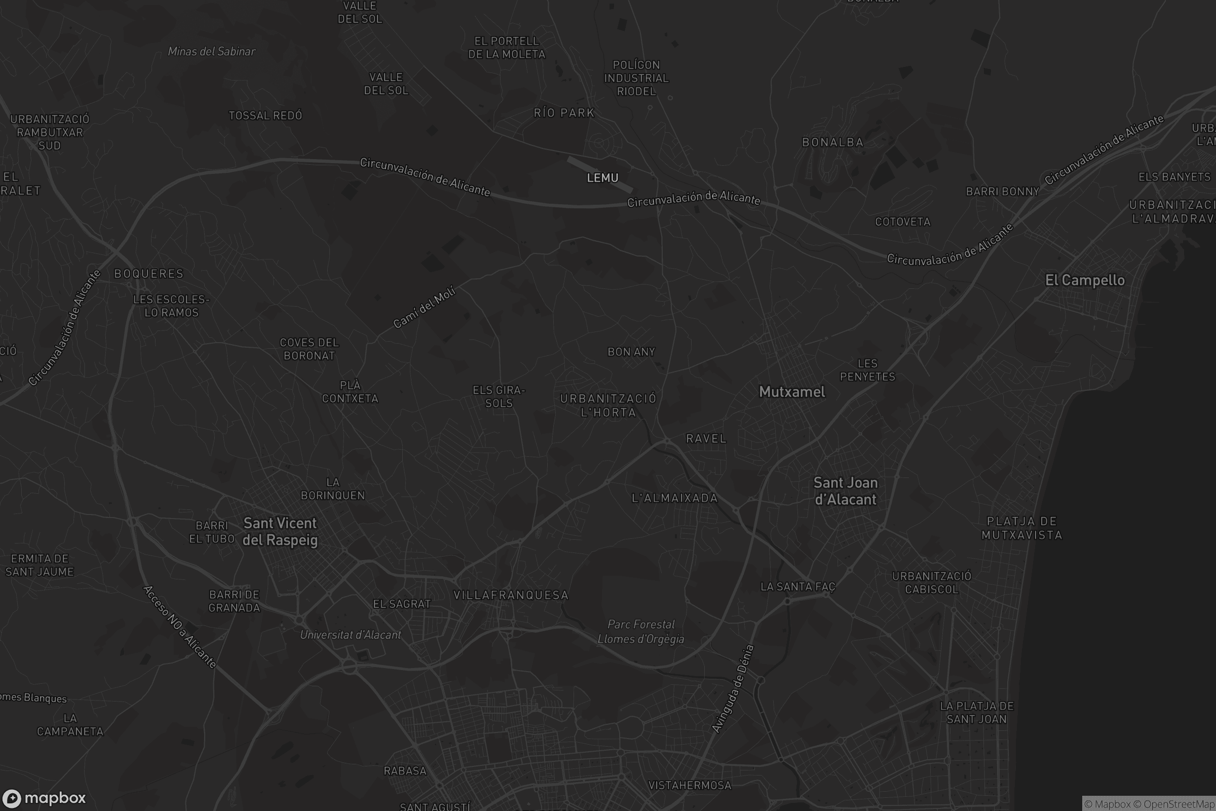 Mapa de Urbanització L'Horta