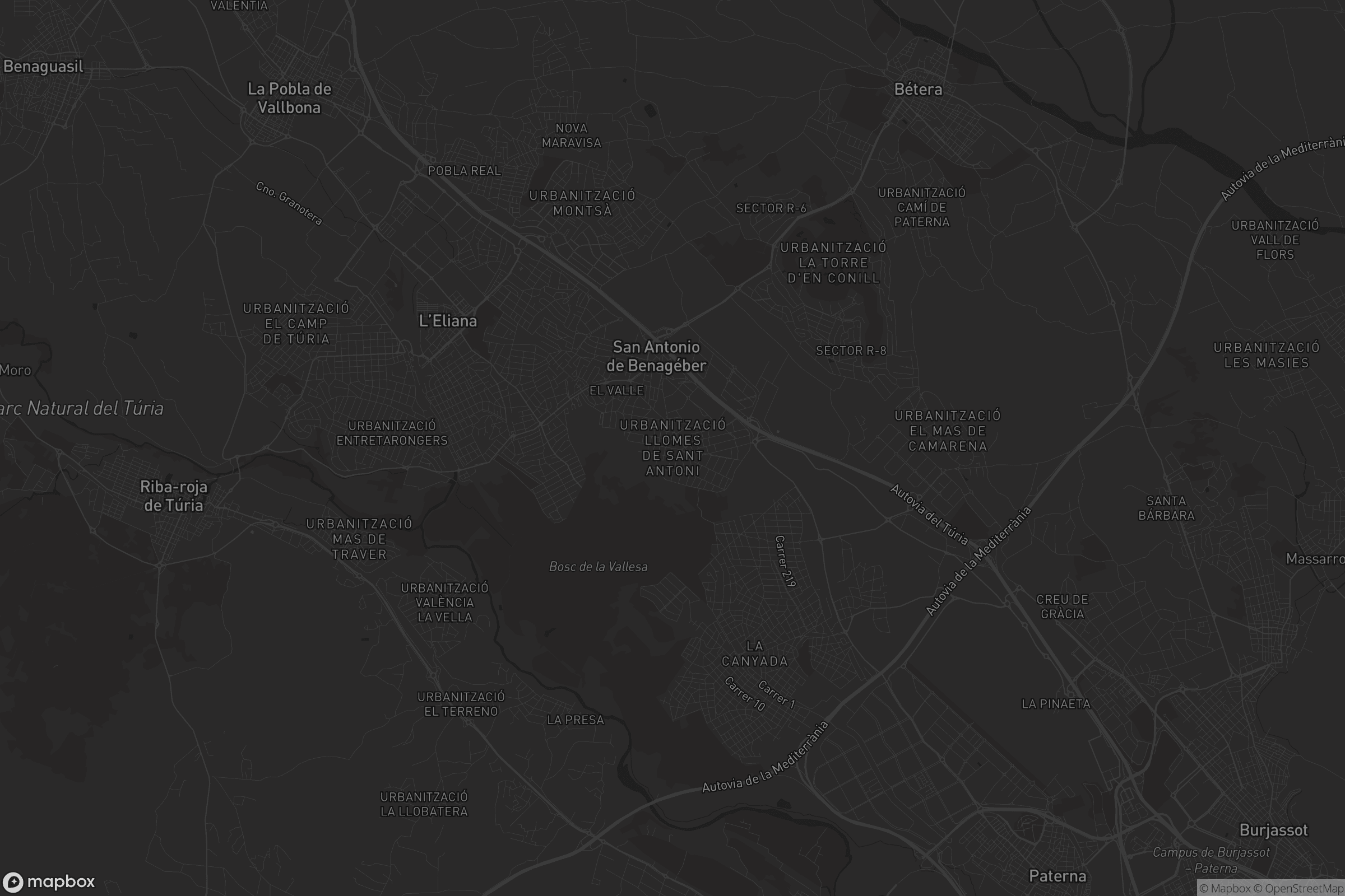 Mapa de Urbanització Llomes de Sant Antoni