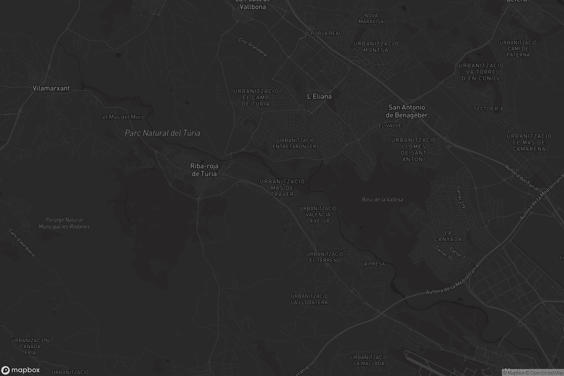 Mapa de Urbanització Mas de Traver