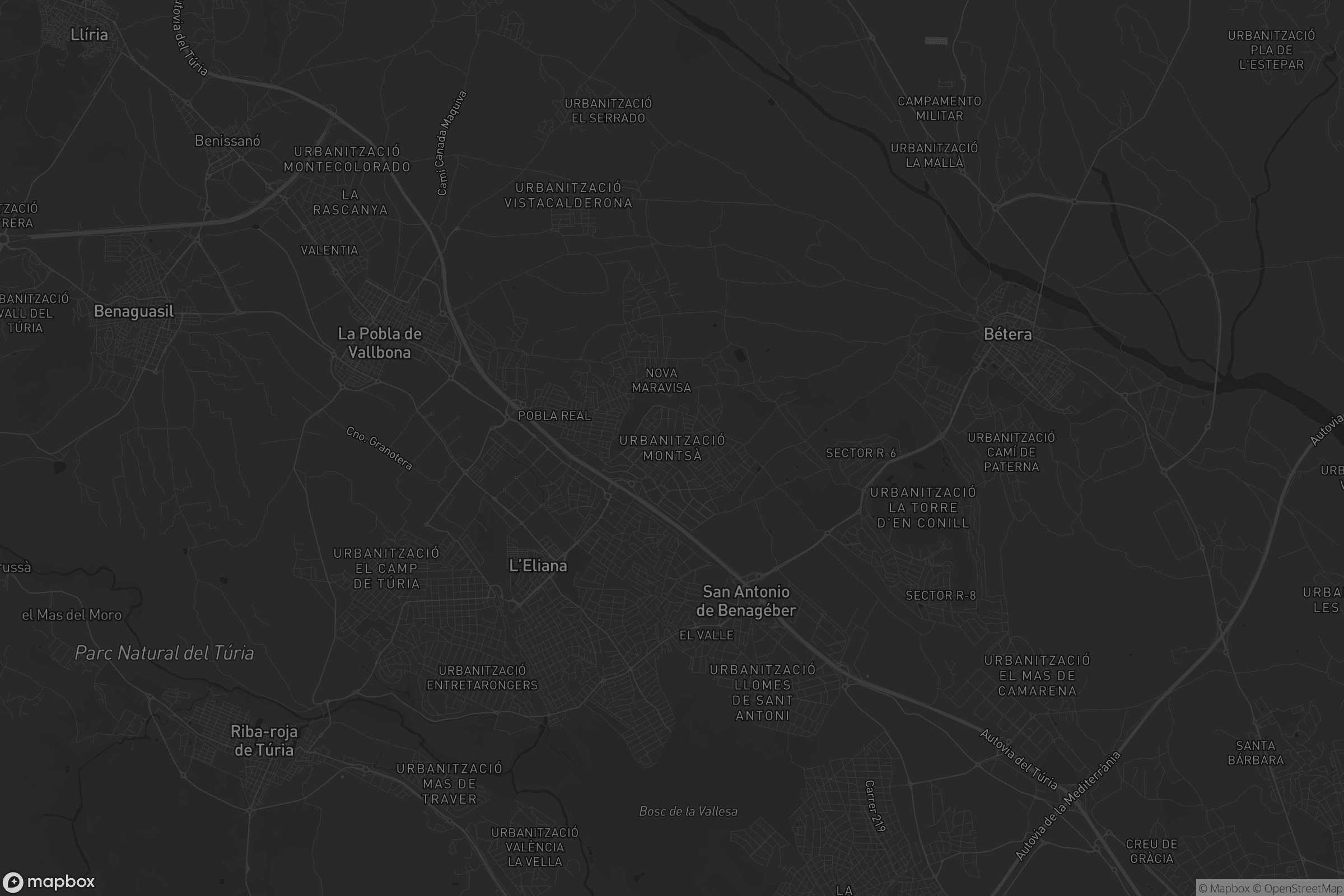 Mapa de Urbanització Montsà