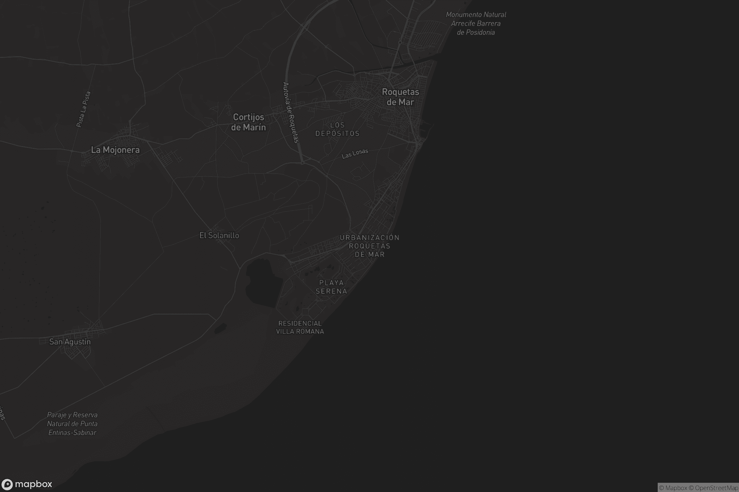 Mapa de Urbanización Roquetas de Mar