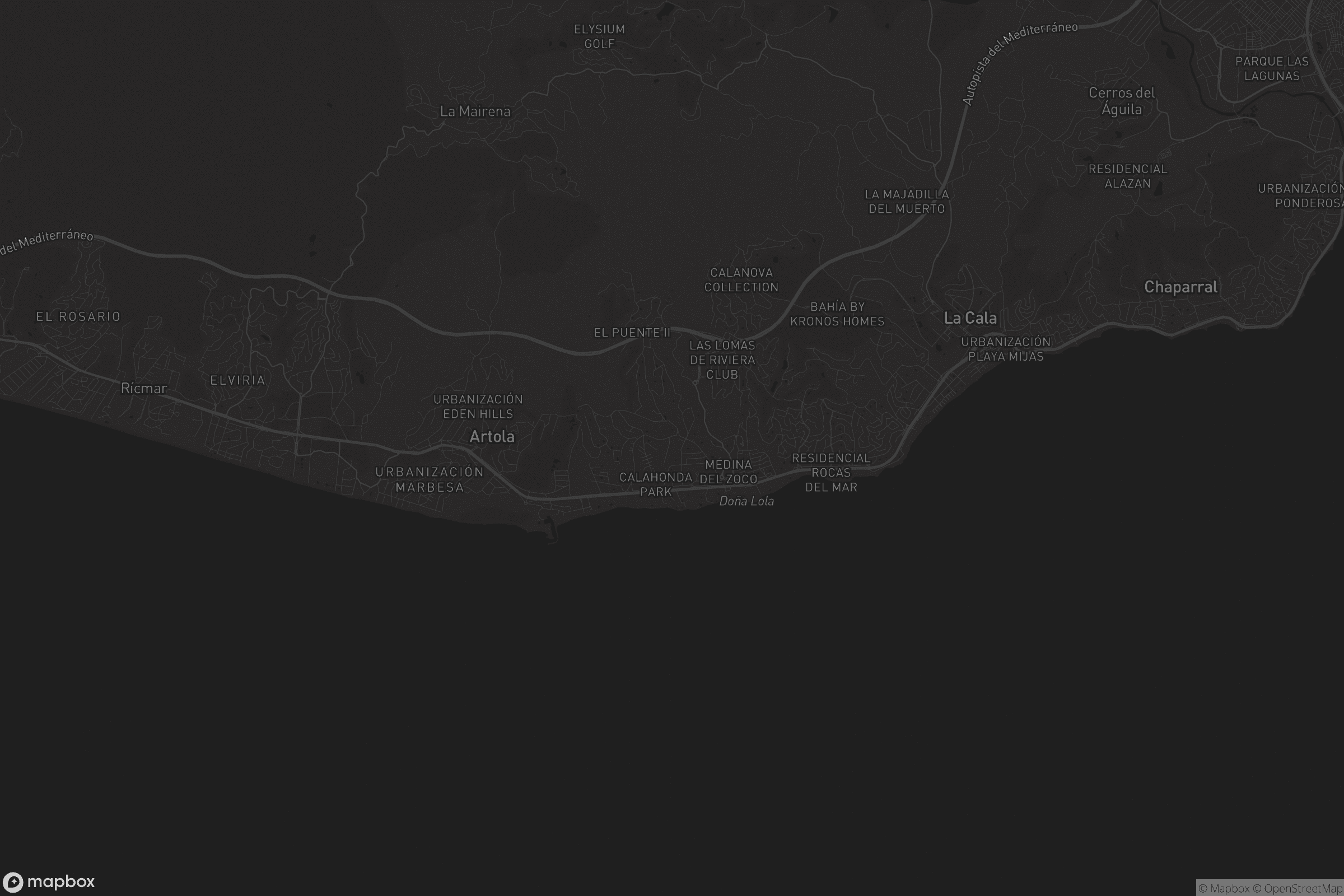 Mapa de Urbanización Sitio de Calahonda