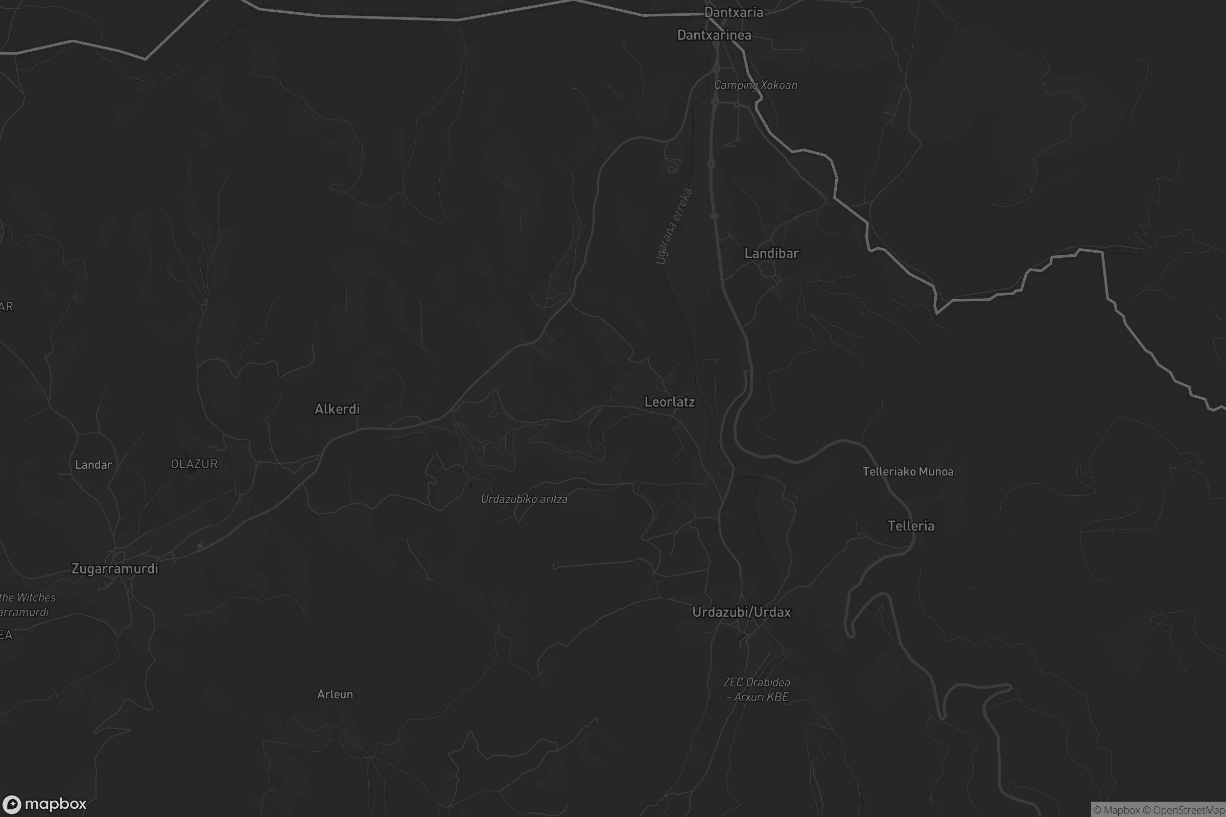 Mapa de Urdazubi / Urdax