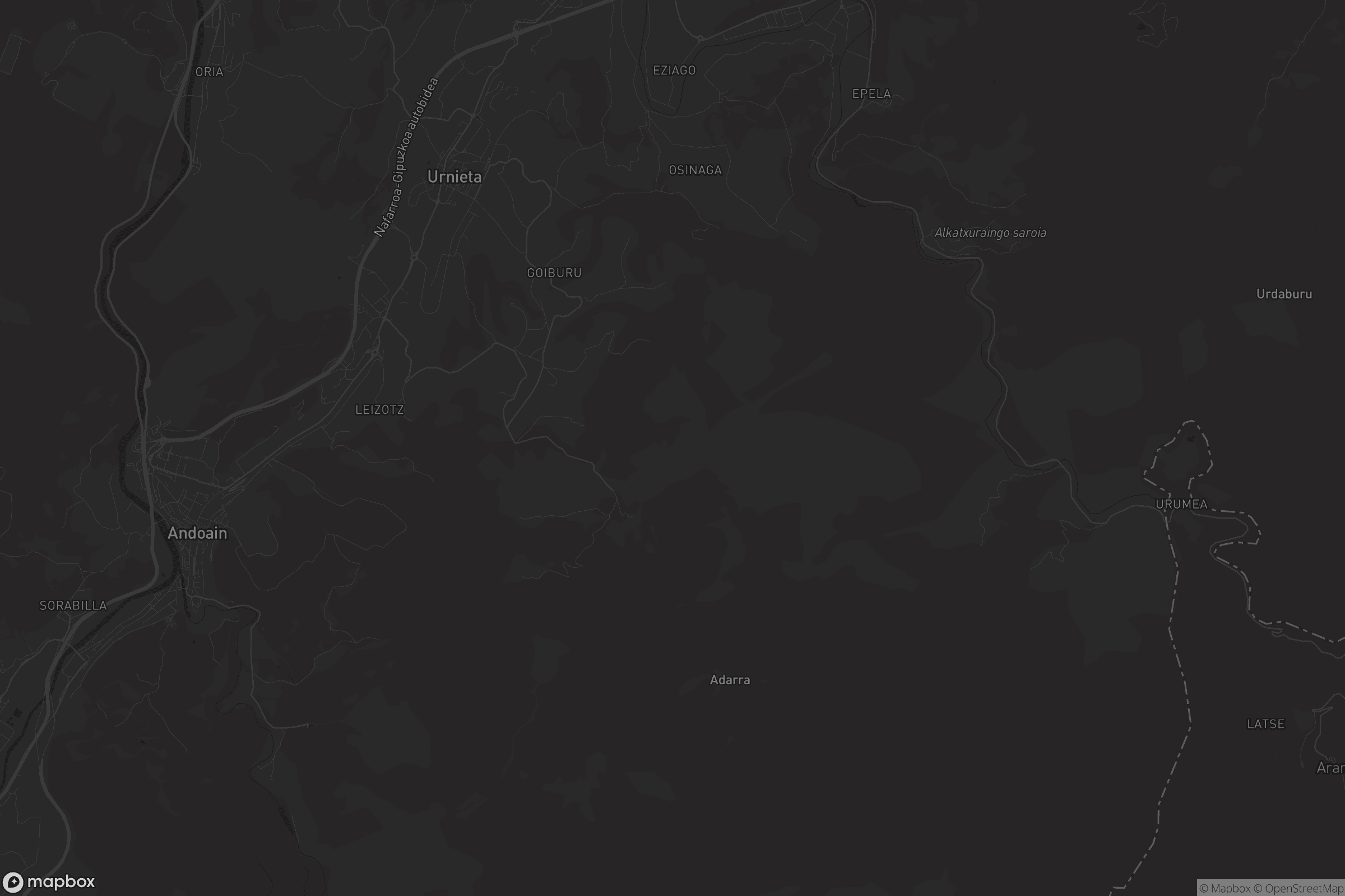Mapa de Urnieta