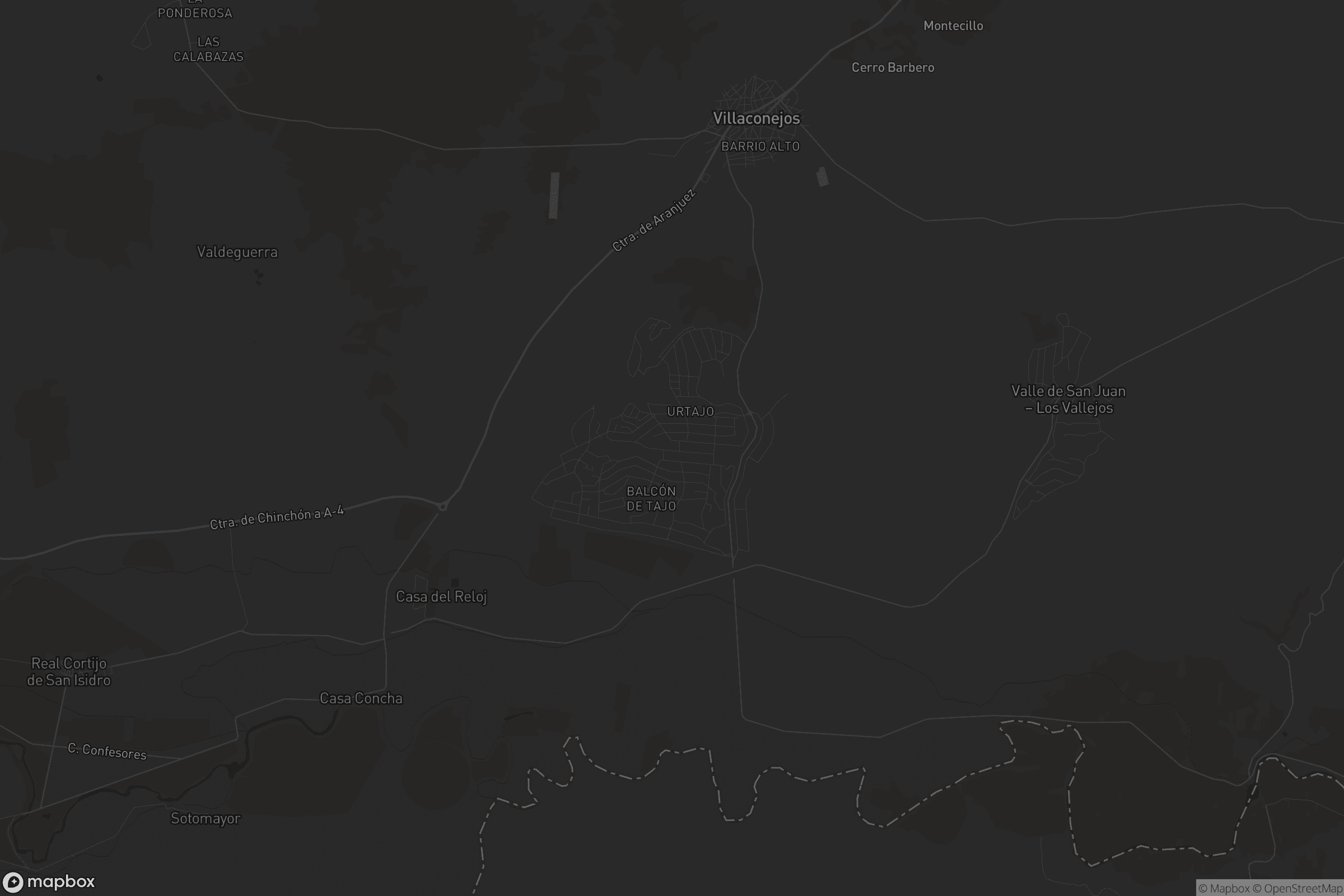 Mapa de Urtajo - Balcón del Tajo