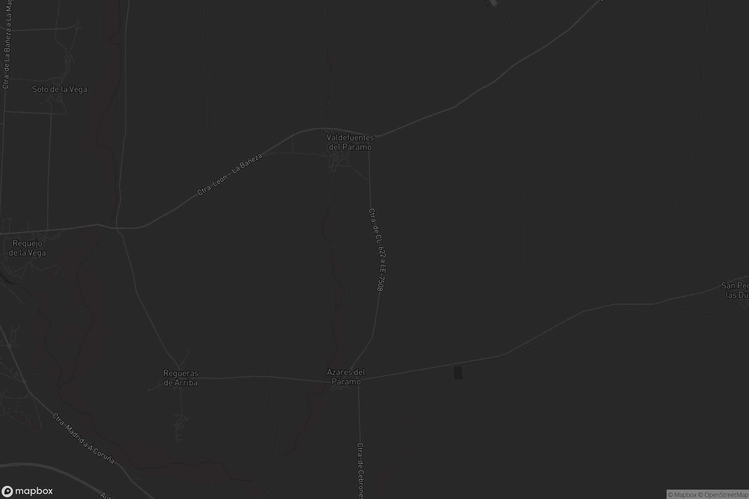 Mapa de Valdefuentes del Páramo