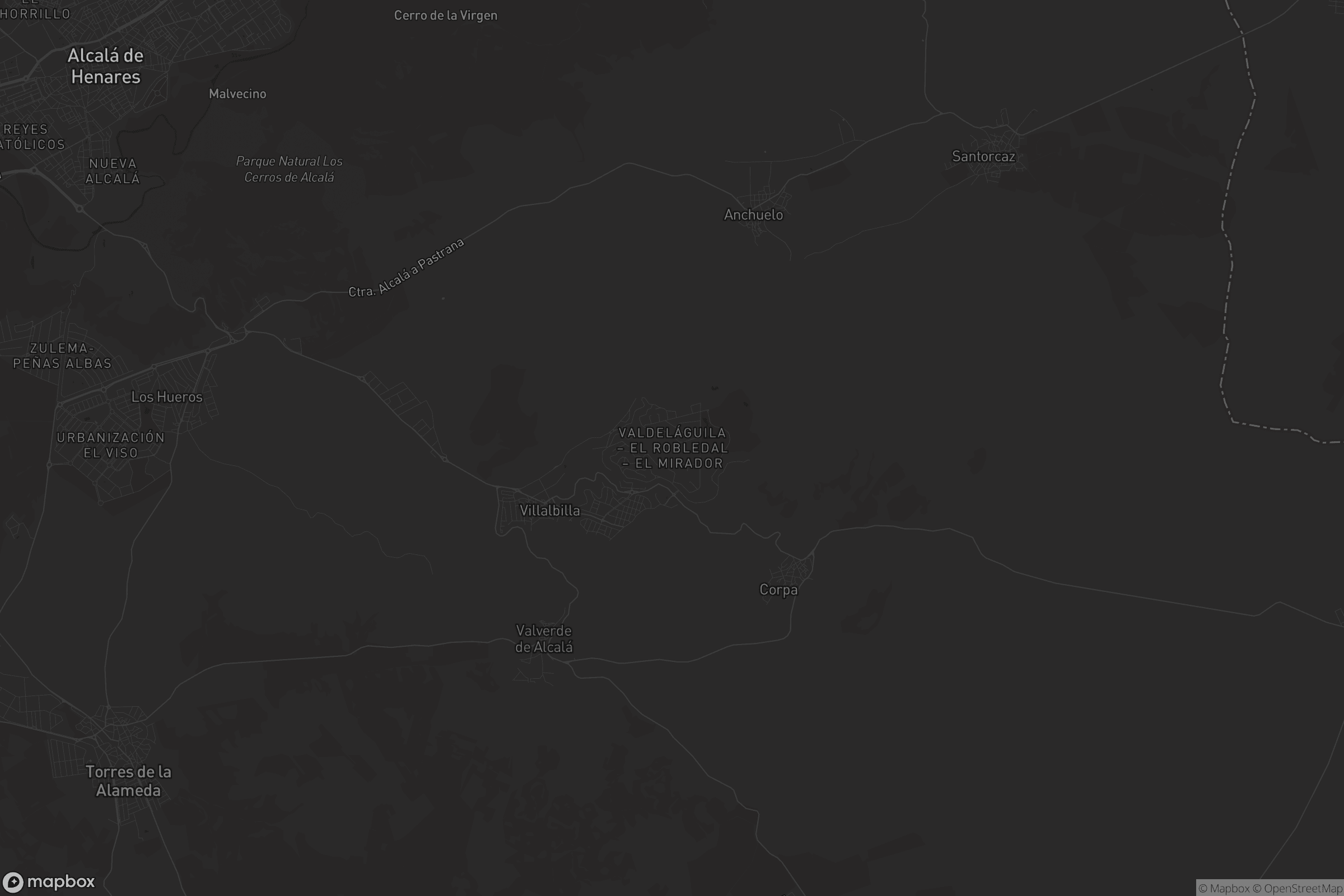 Mapa de Valdeláguila - El Robledal - El Mirador