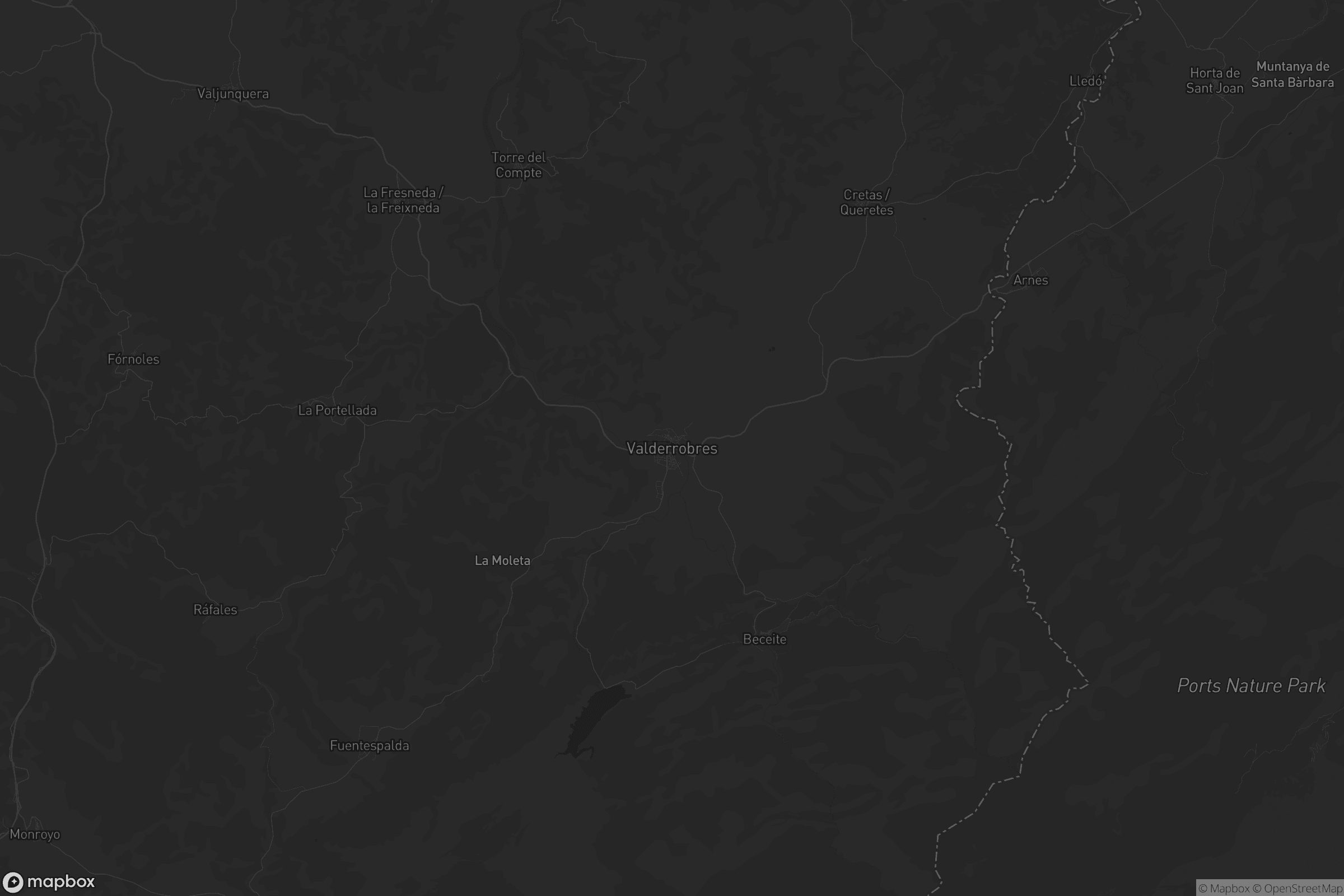 Mapa de Valderrobres