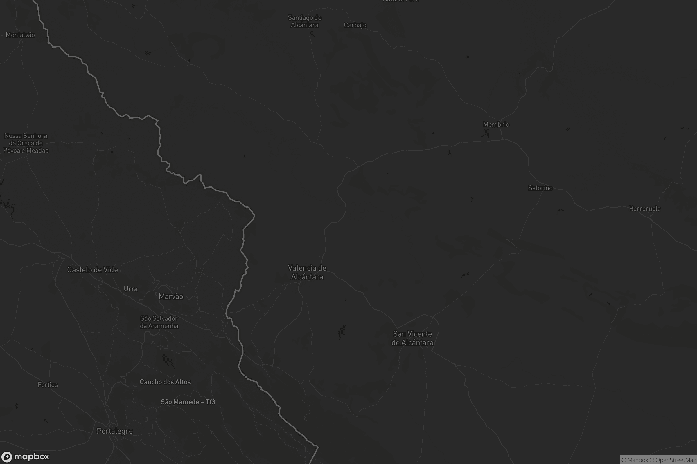 Mapa de Valencia de Alcántara