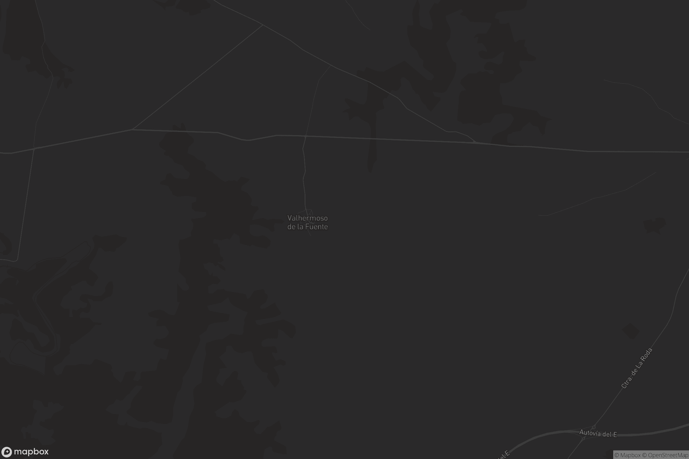 Mapa de Valhermoso de la Fuente