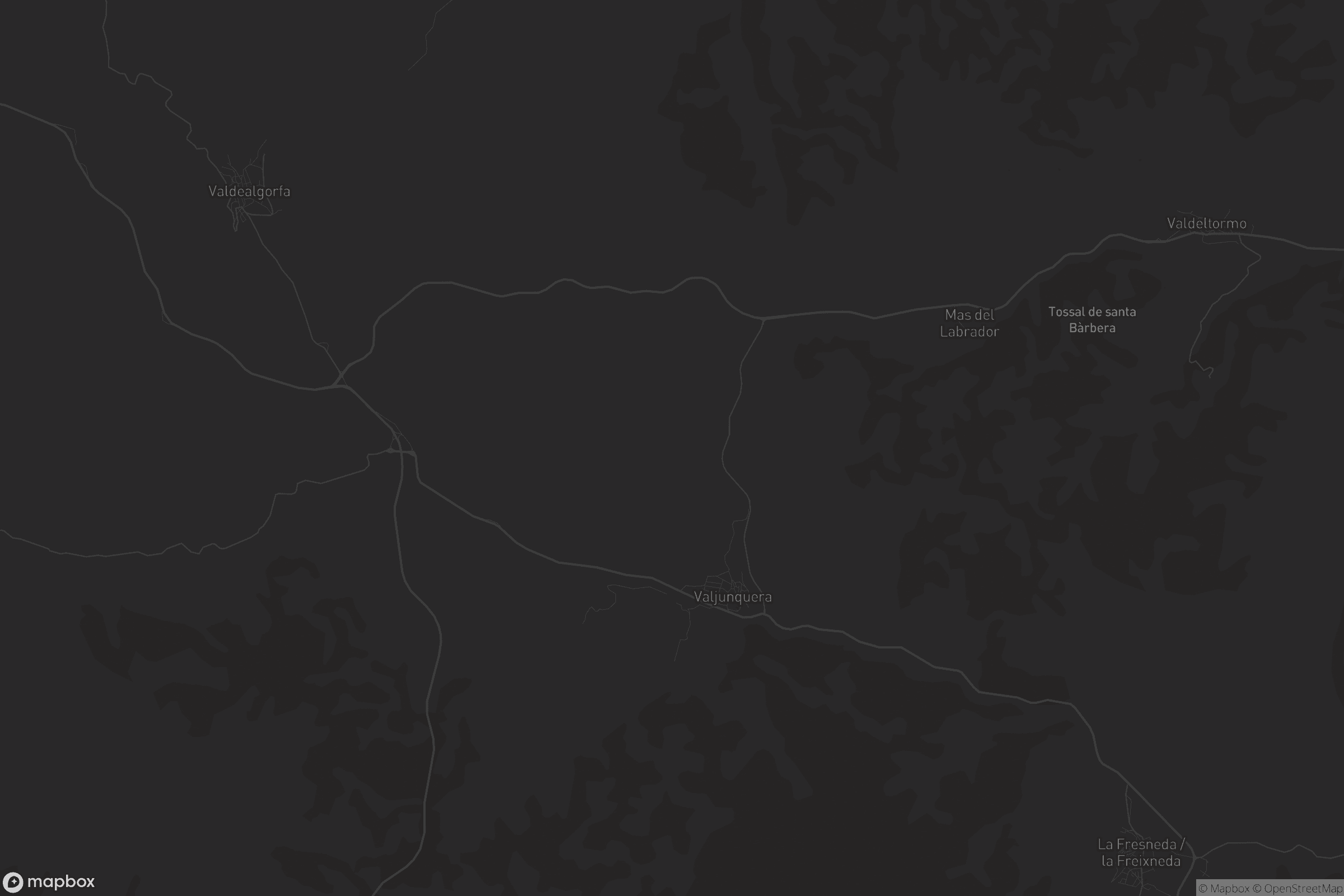 Mapa de Valjunquera / Valljunquera