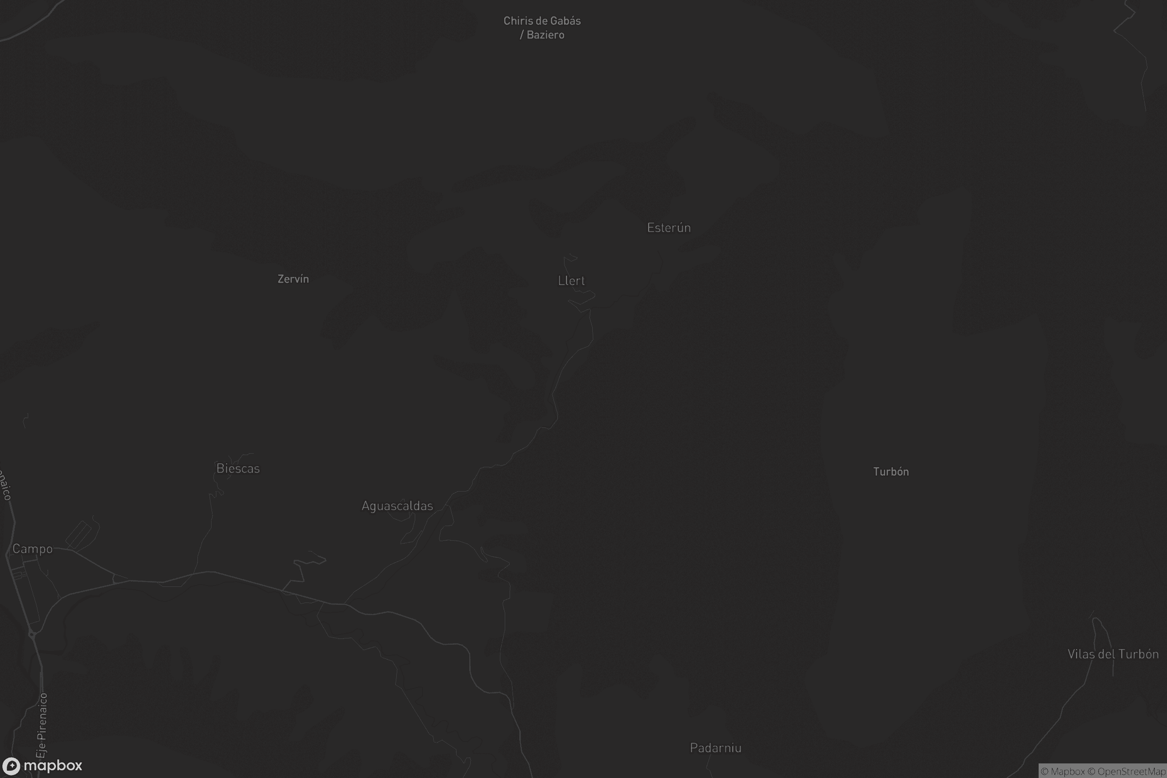 Mapa de Valle de Bardají