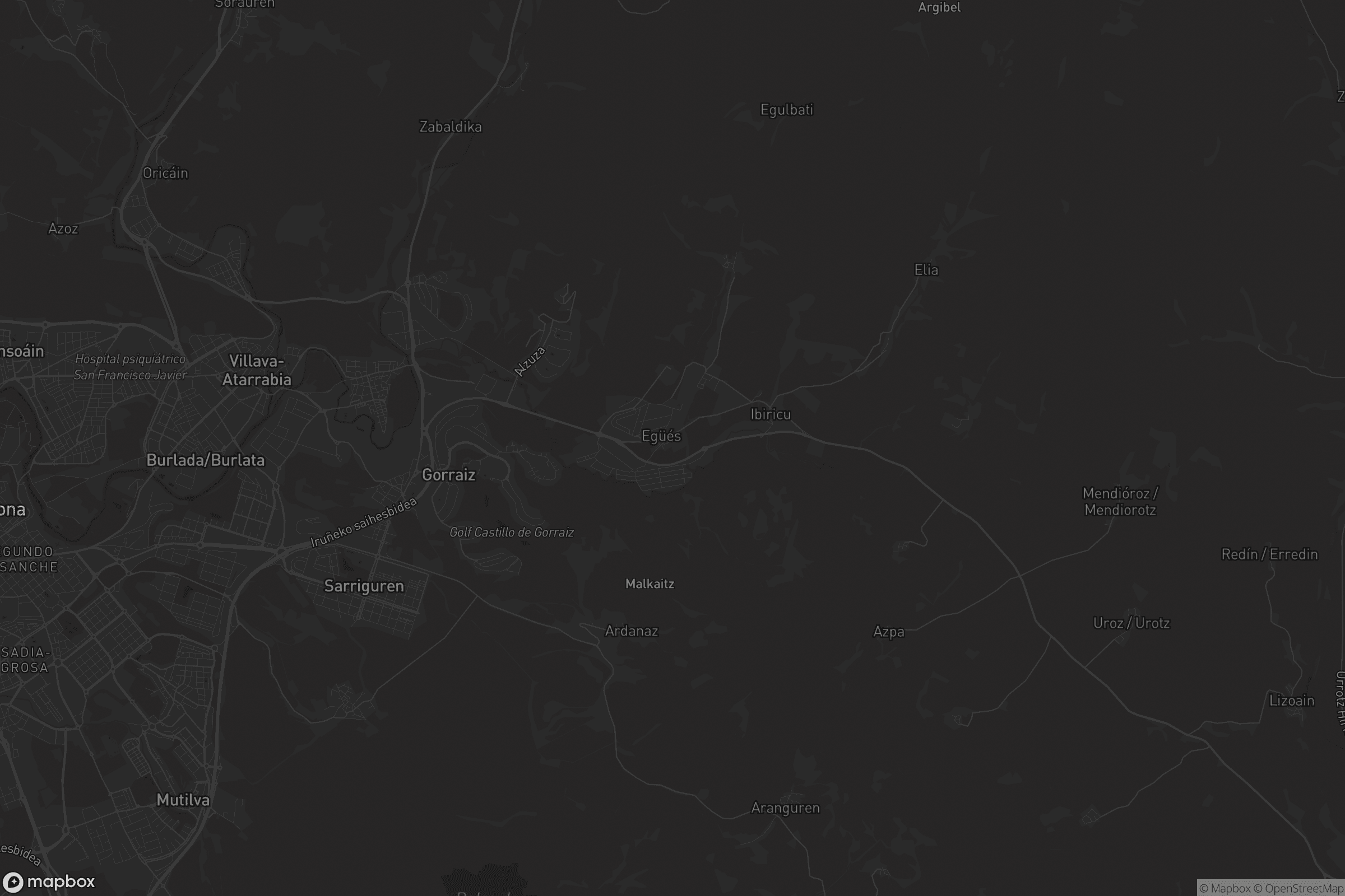 Mapa de Valle de Egüés / Eguesibar