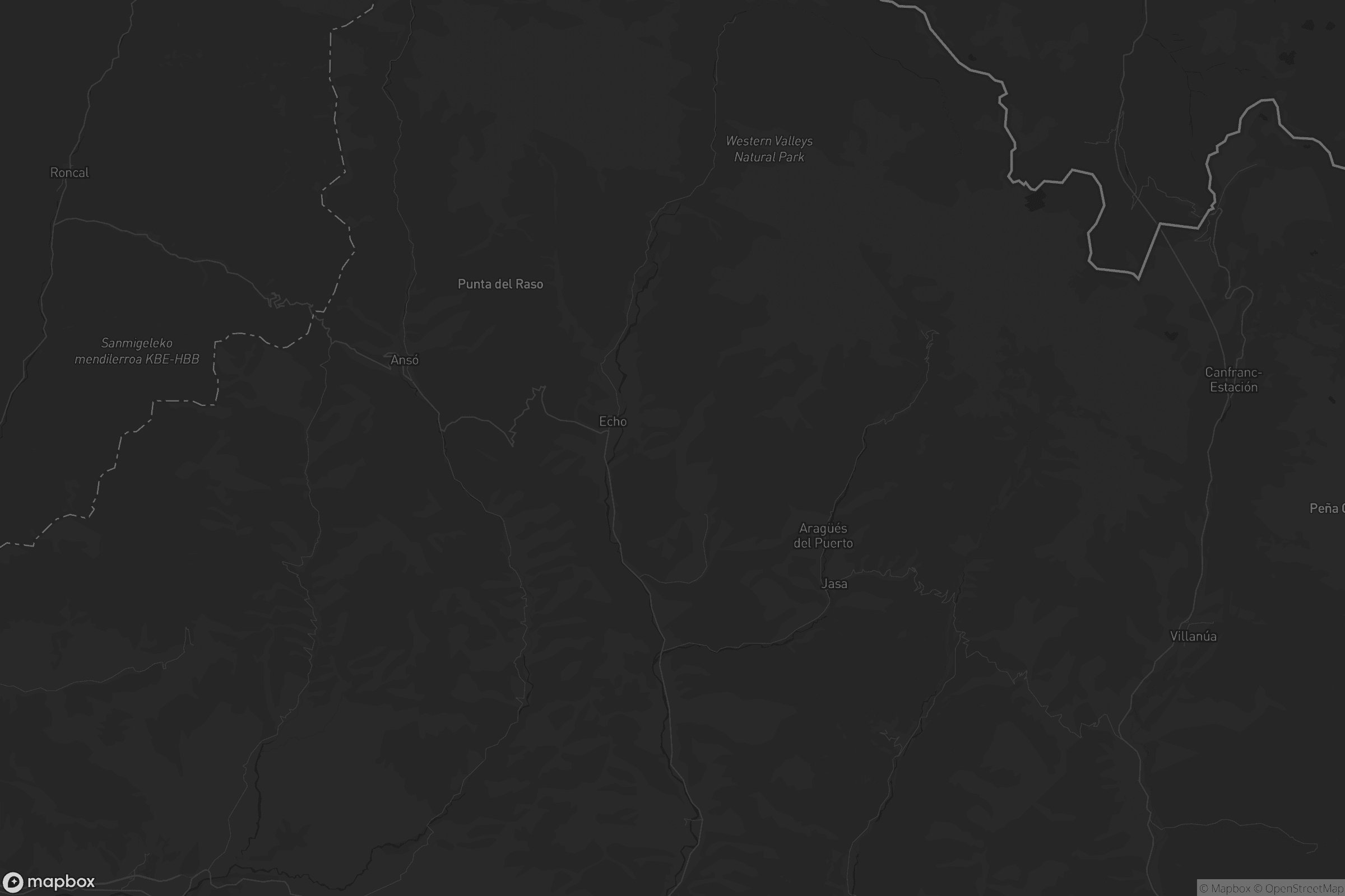 Mapa de Valle de Hecho