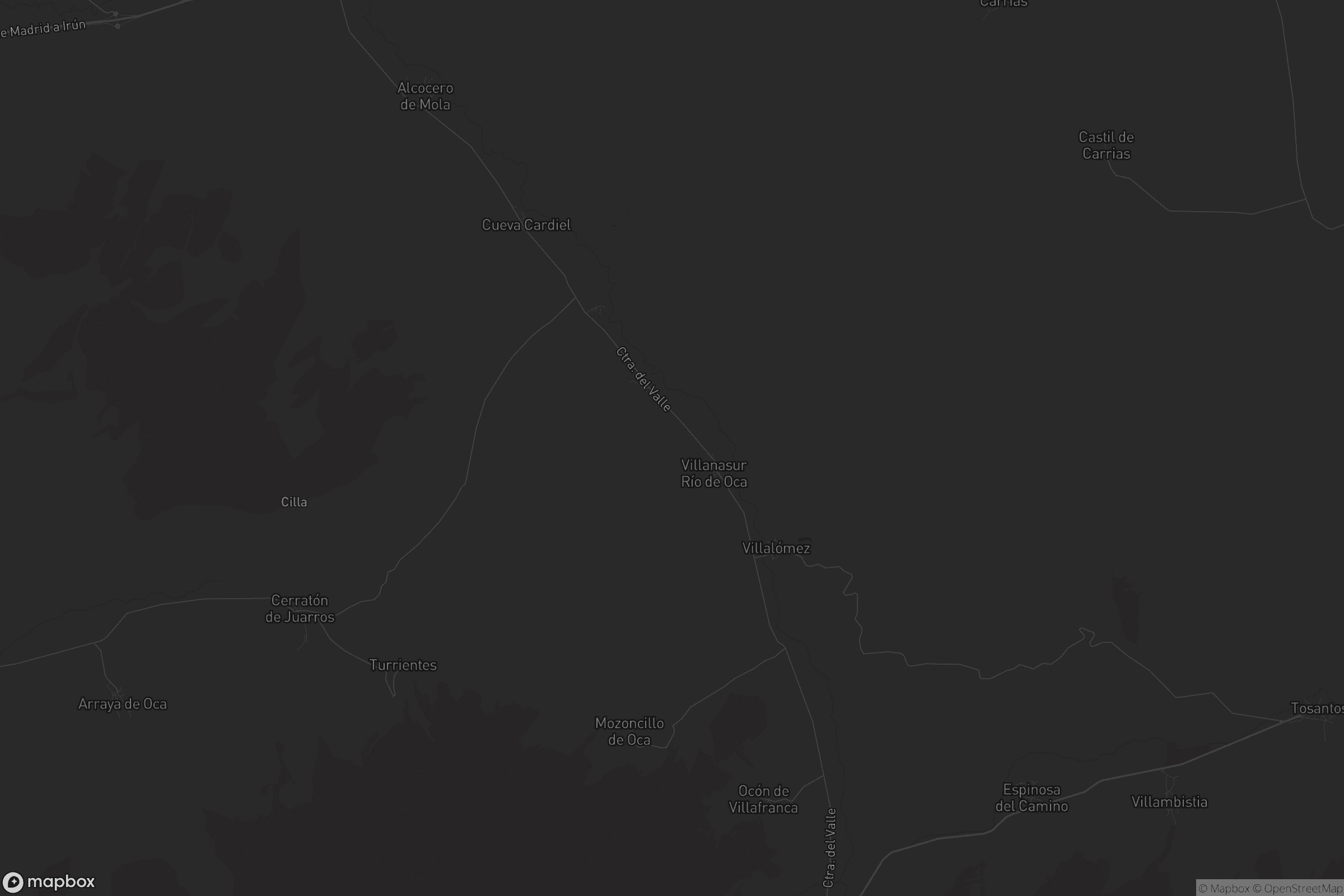 Mapa de Valle de Oca