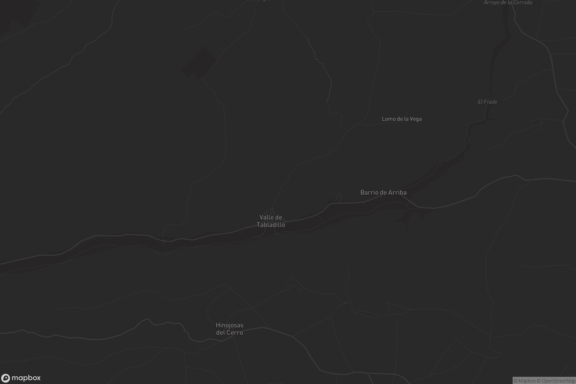 Mapa de Valle de Tabladillo