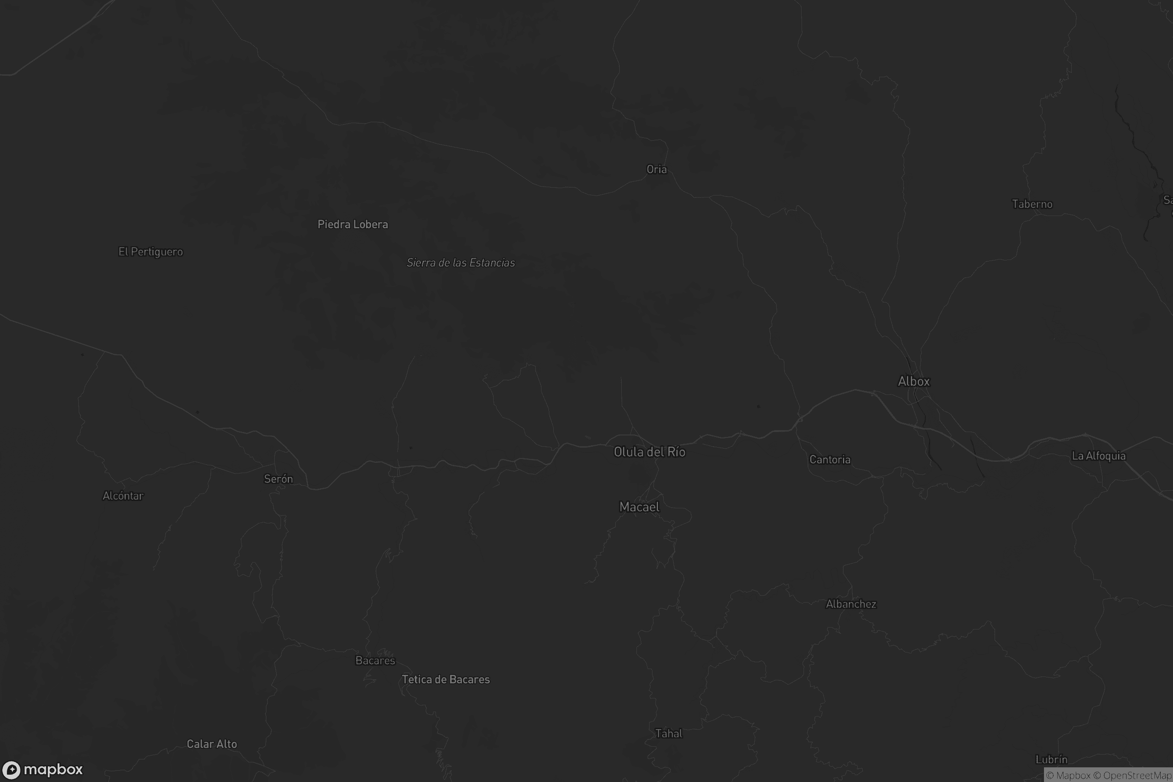 Mapa de Valle del Almanzora