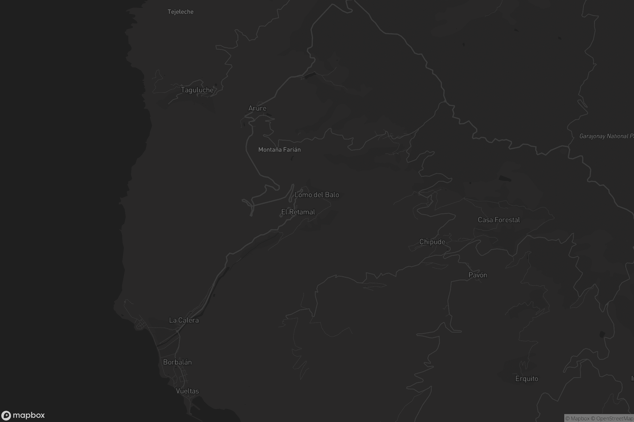 Mapa de Valle Gran Rey