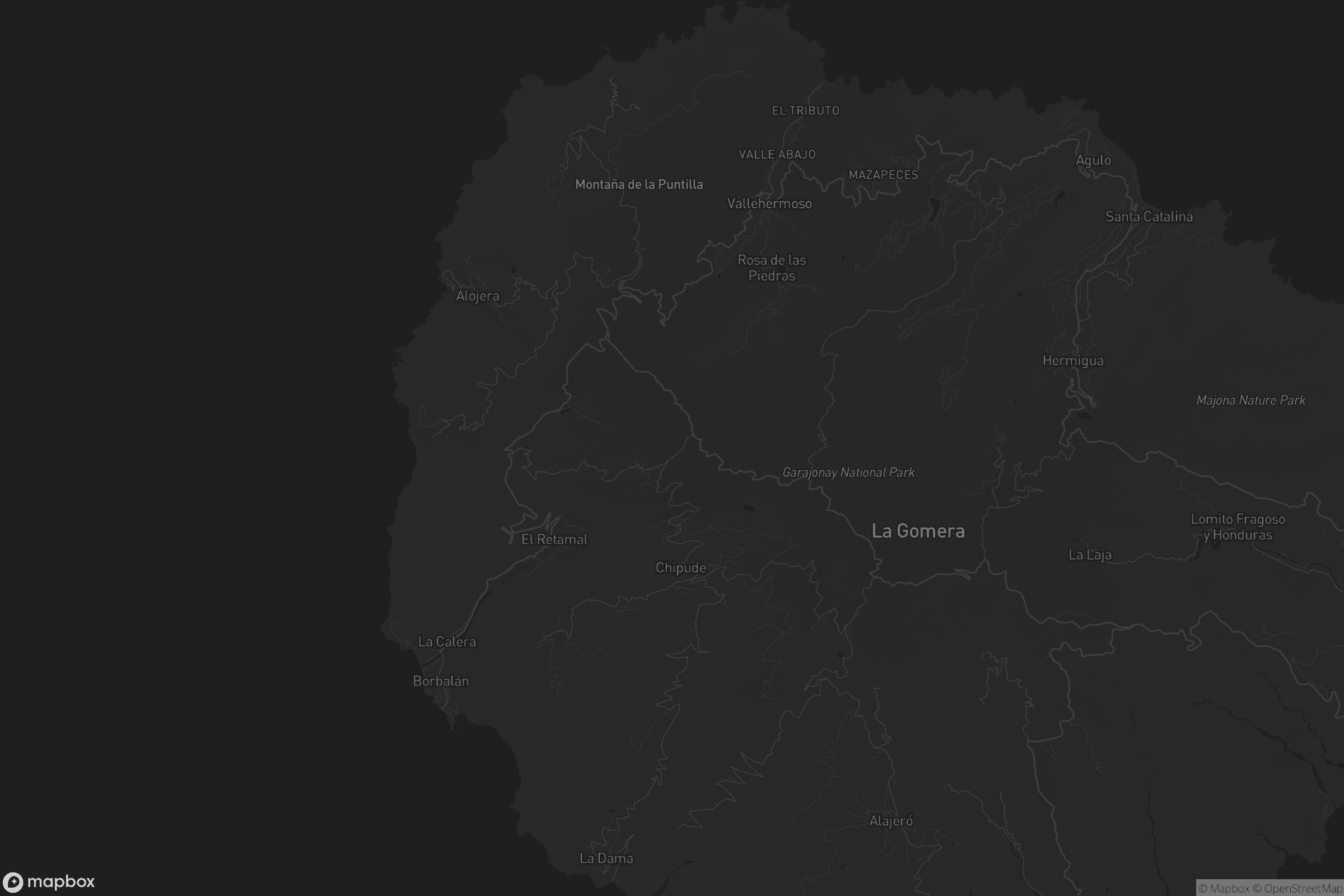 Mapa de Vallehermoso