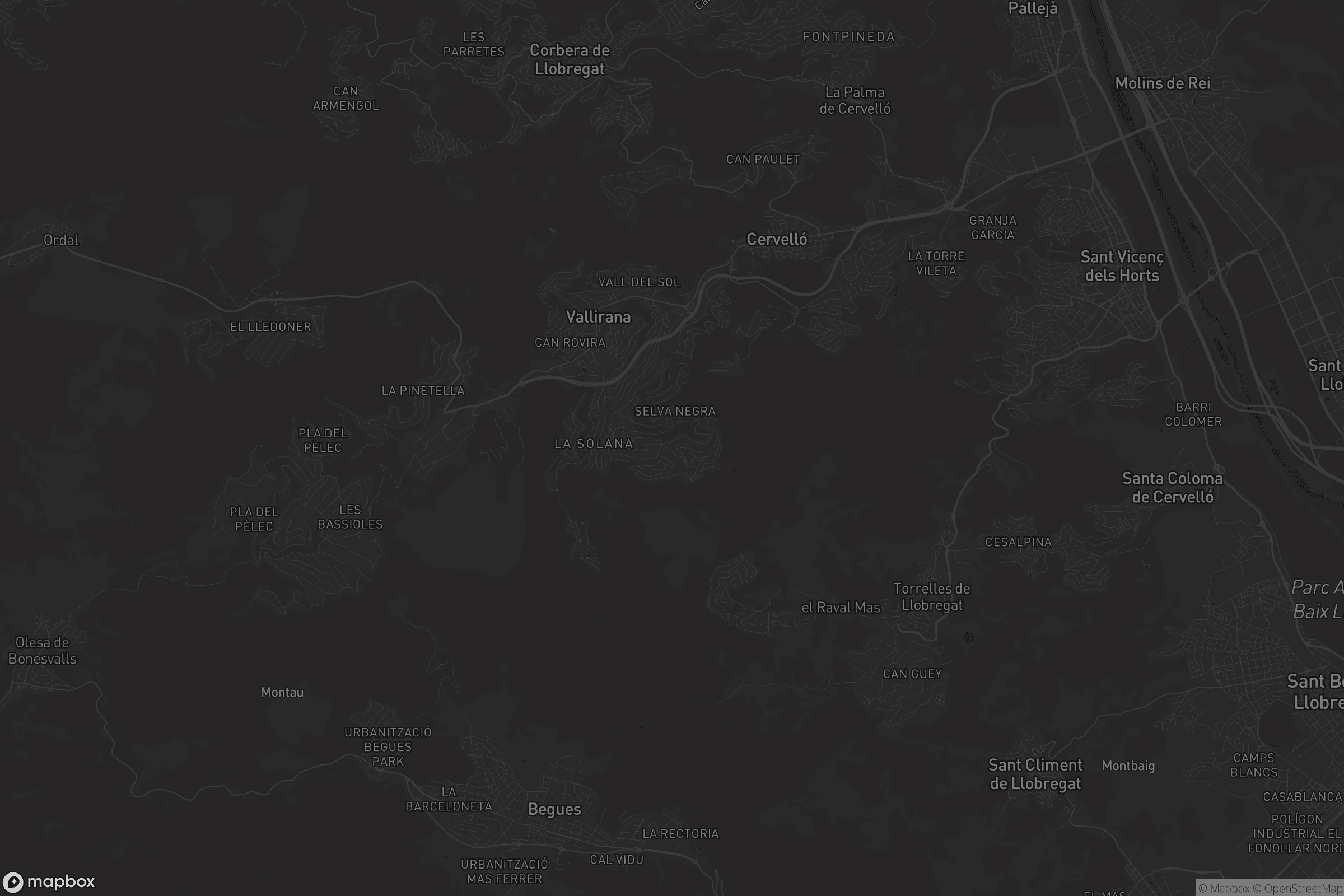 Mapa de Vallirana Parc