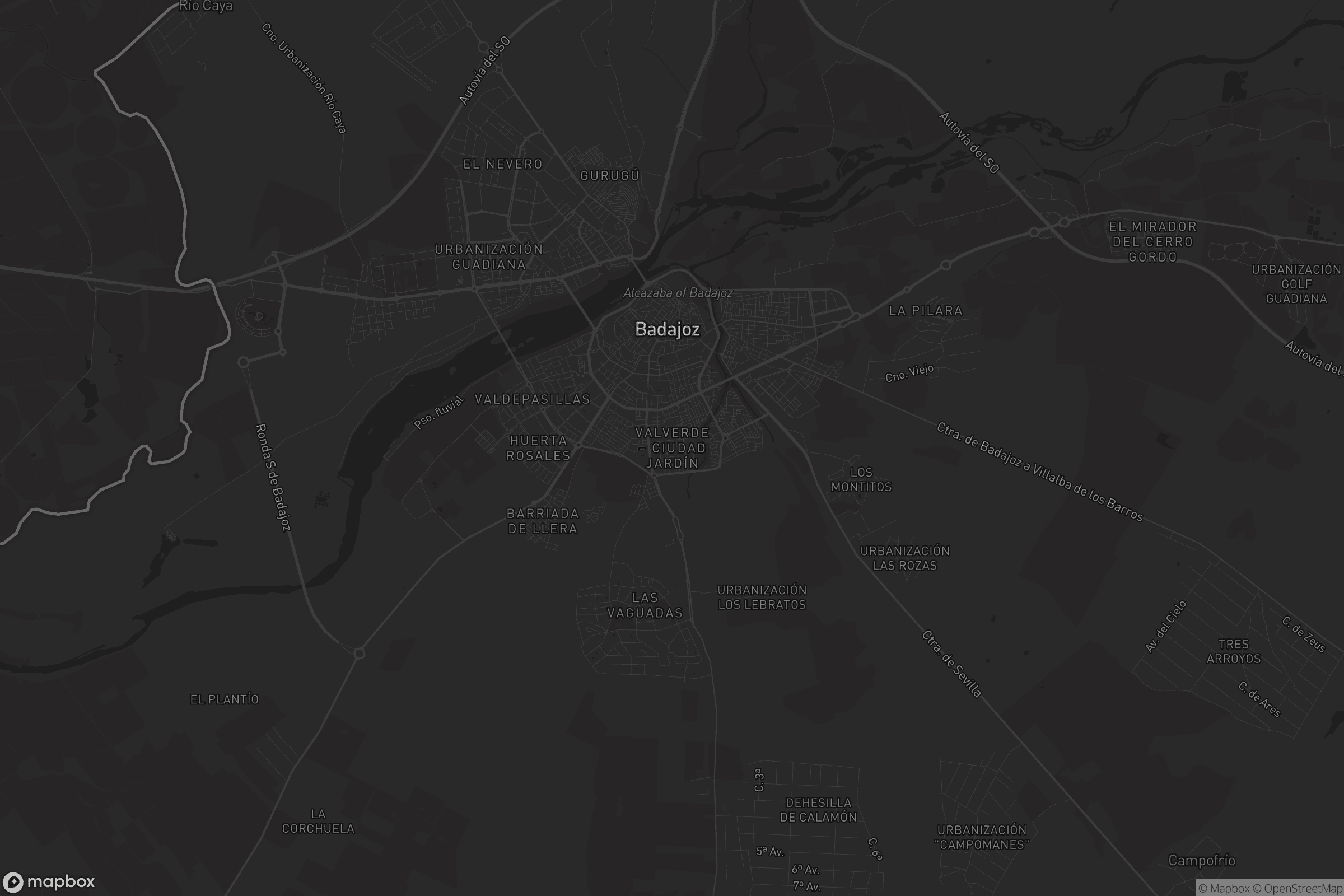 Mapa de Valverde - Ciudad Jardín