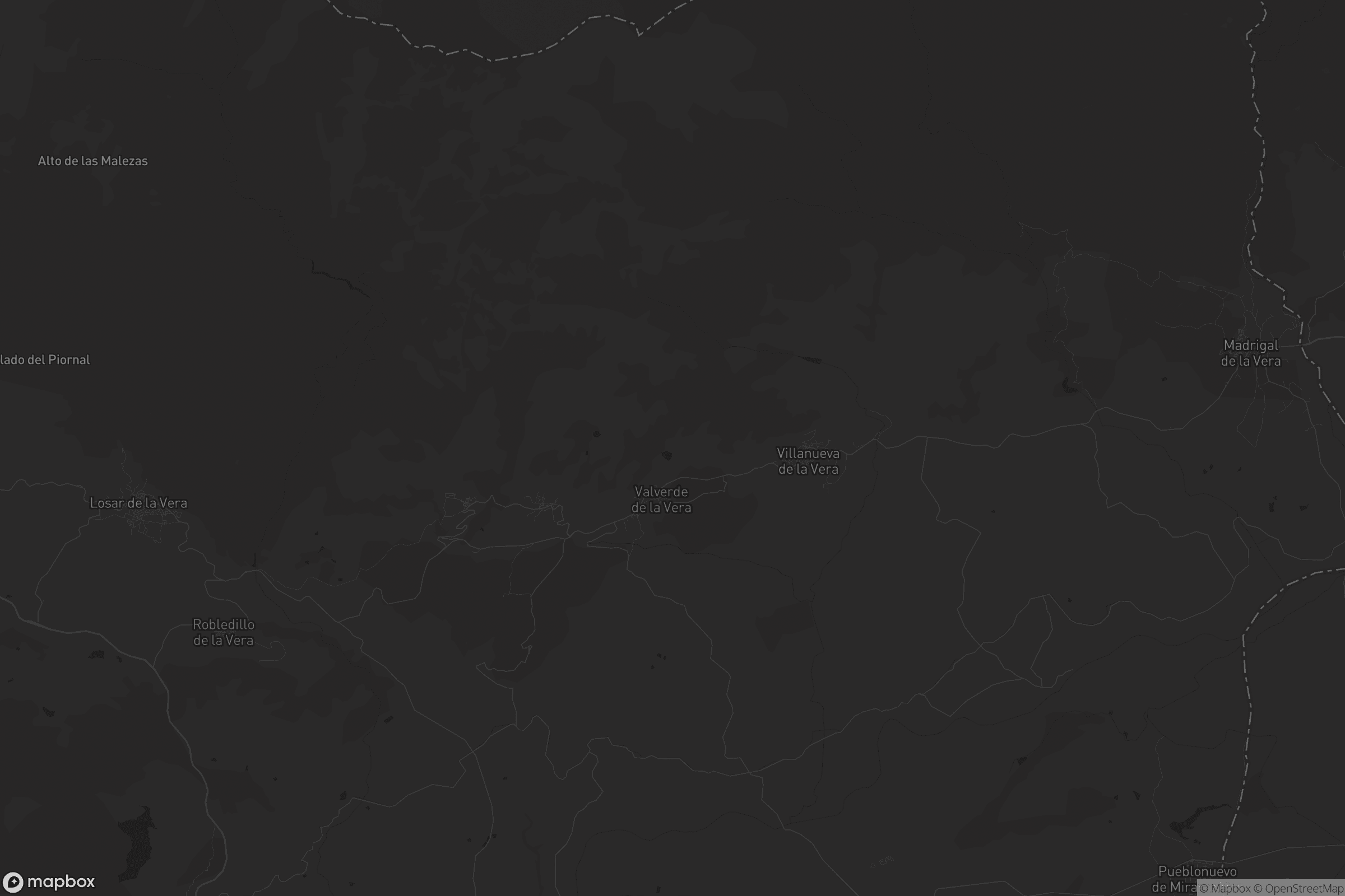 Mapa de Valverde de la Vera