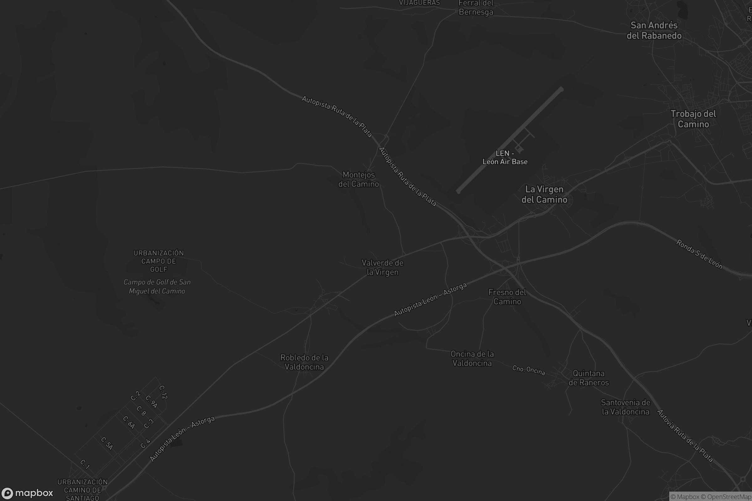 Mapa de Valverde de la Virgen