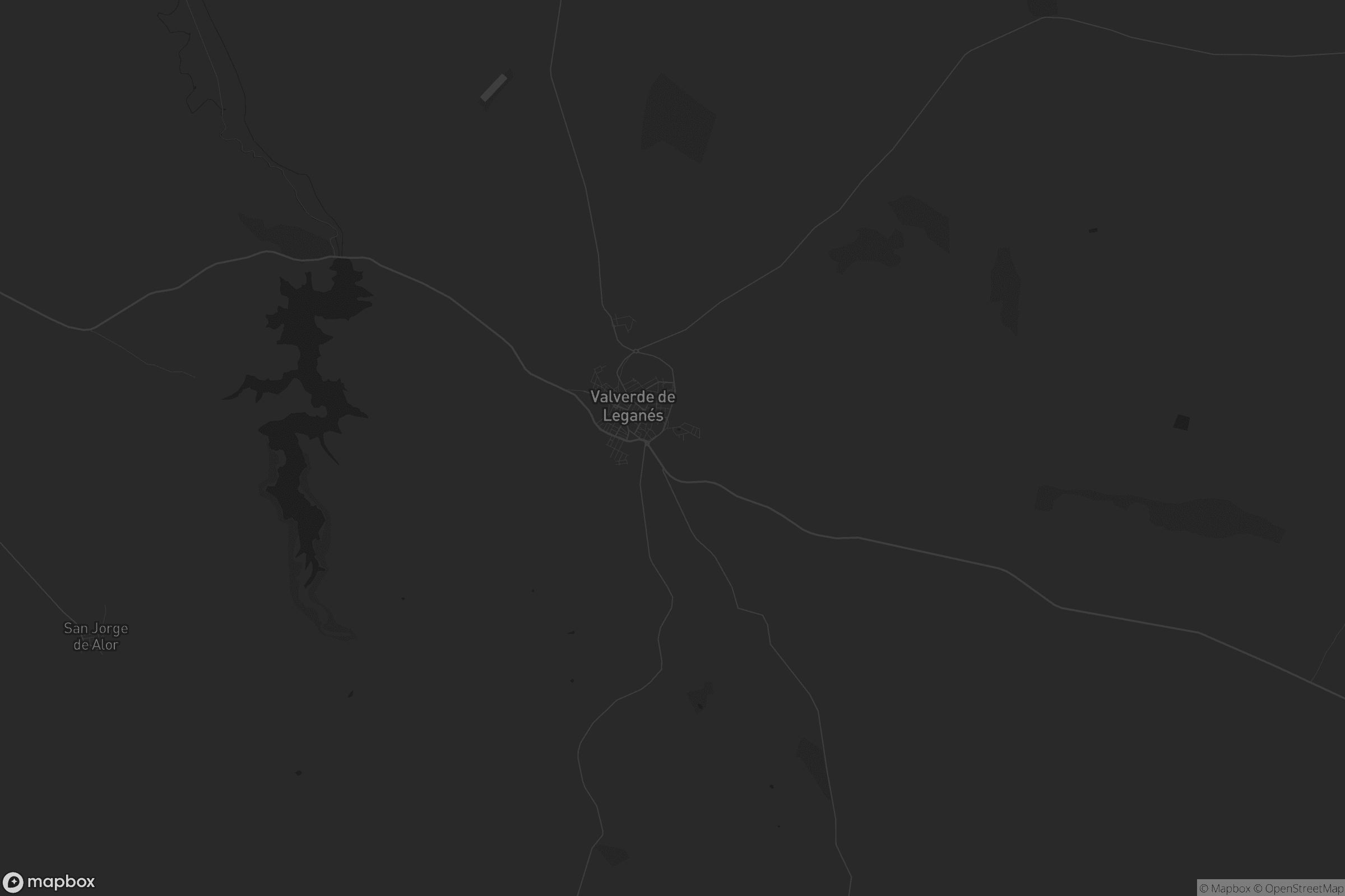Mapa de Valverde de Leganés