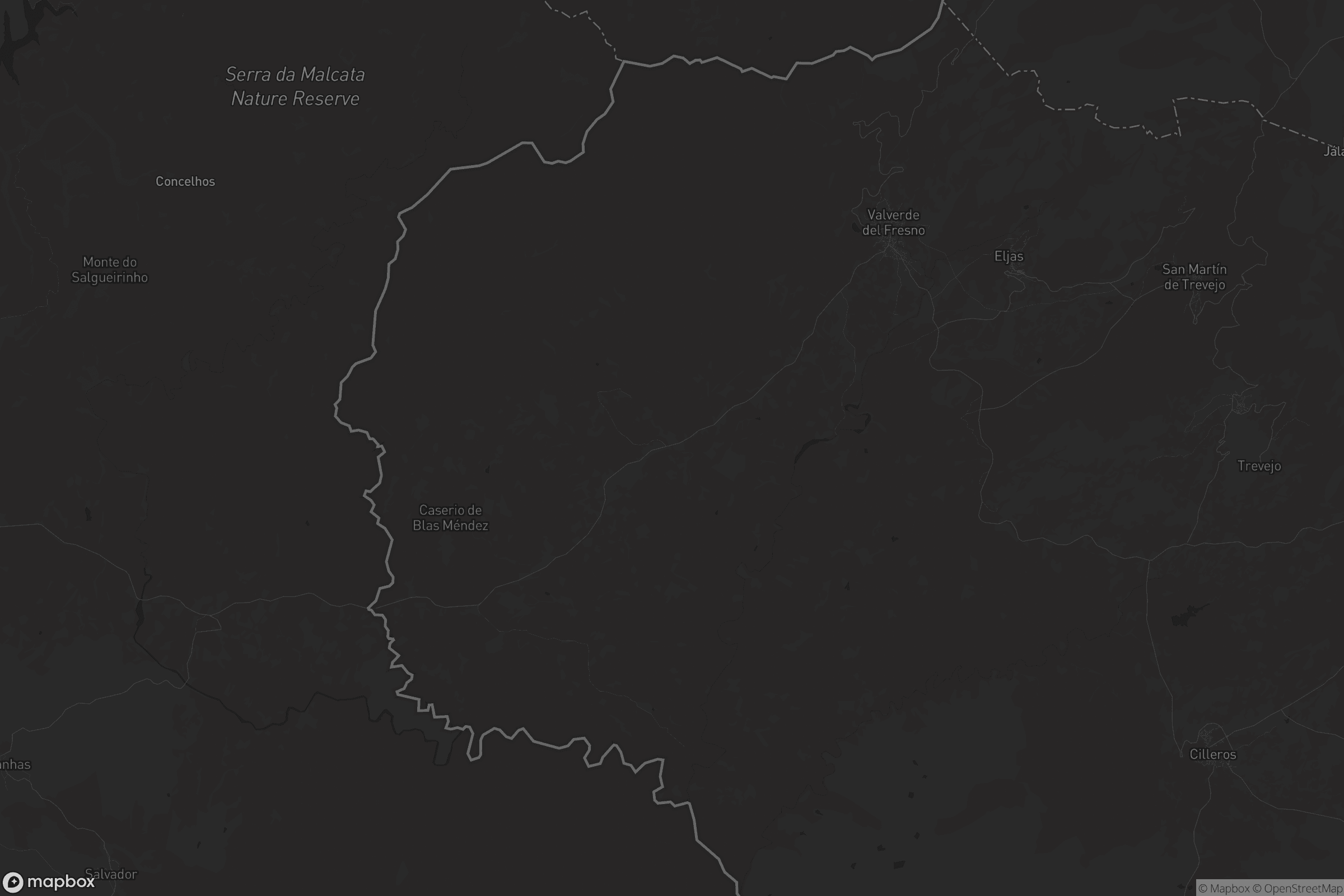 Mapa de Valverde del Fresno