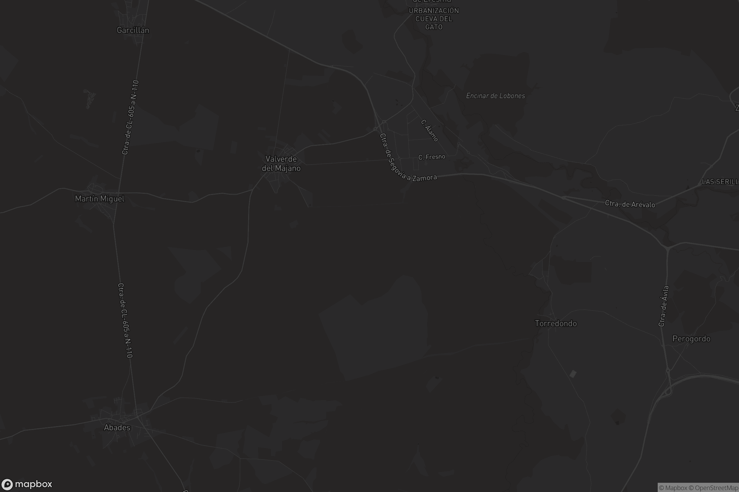 Mapa de Valverde del Majano