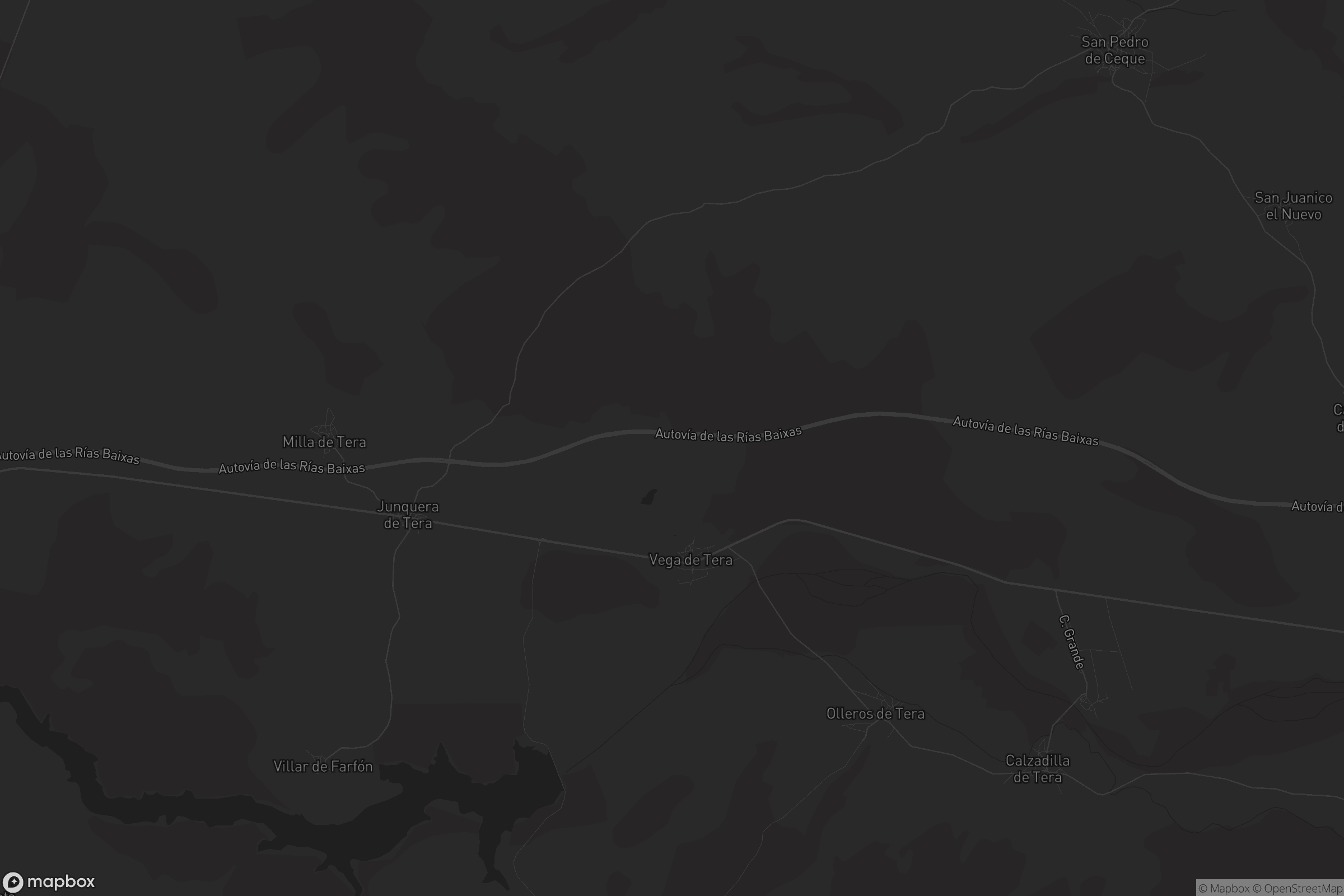 Mapa de Vega de Tera