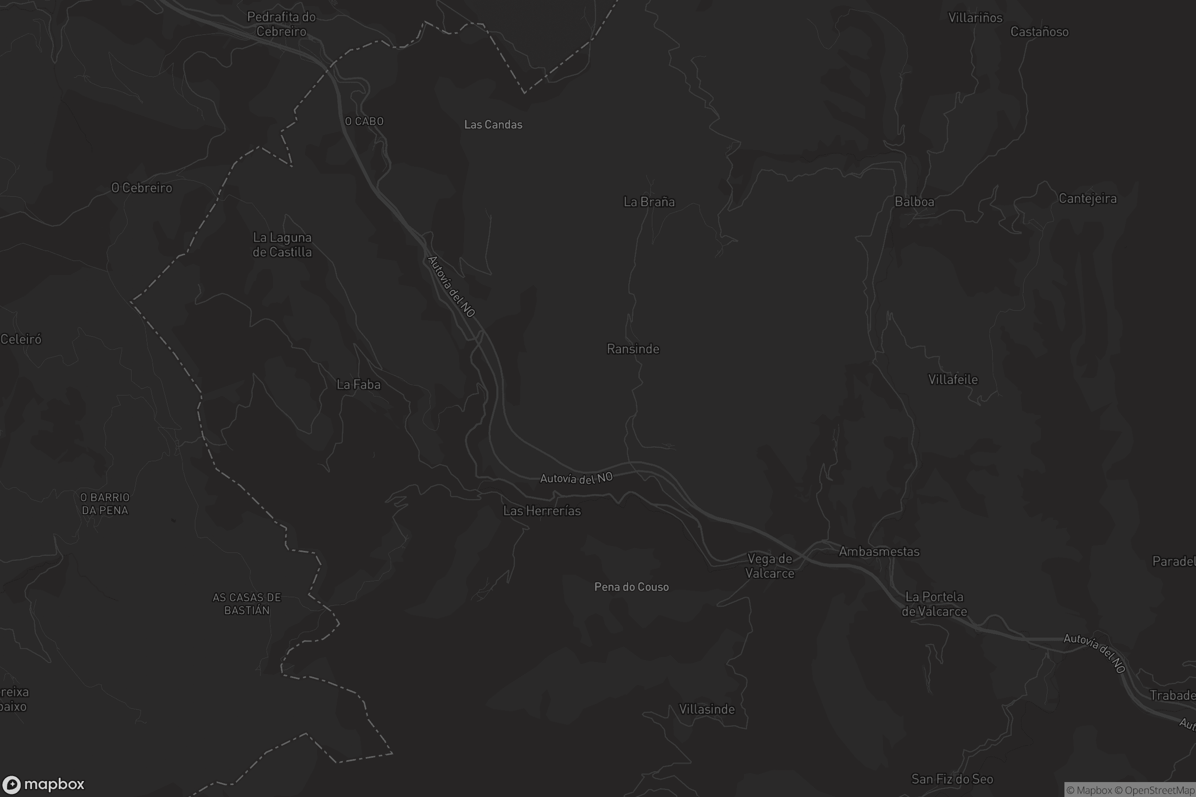 Mapa de Vega de Valcarce