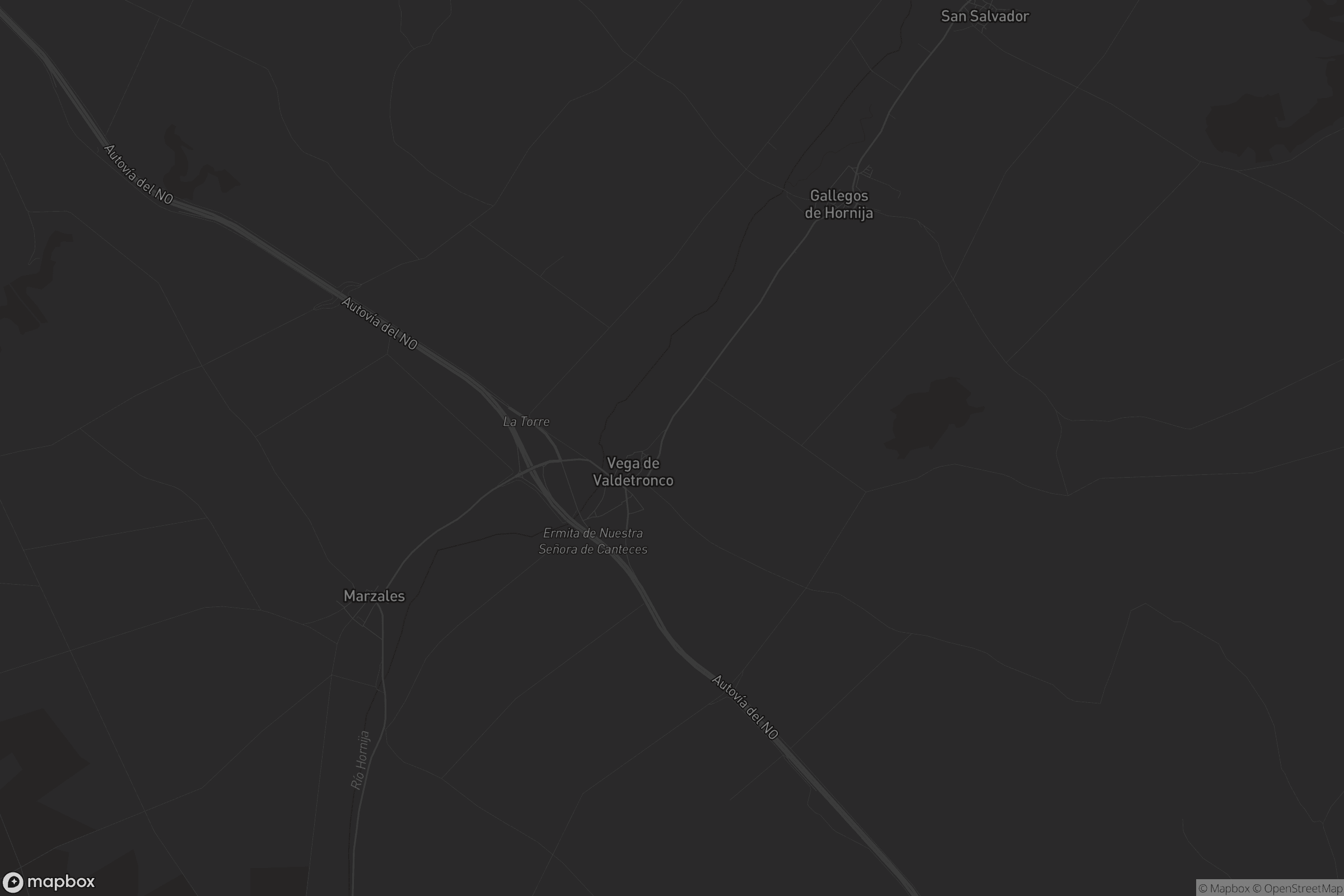 Mapa de Vega de Valdetronco