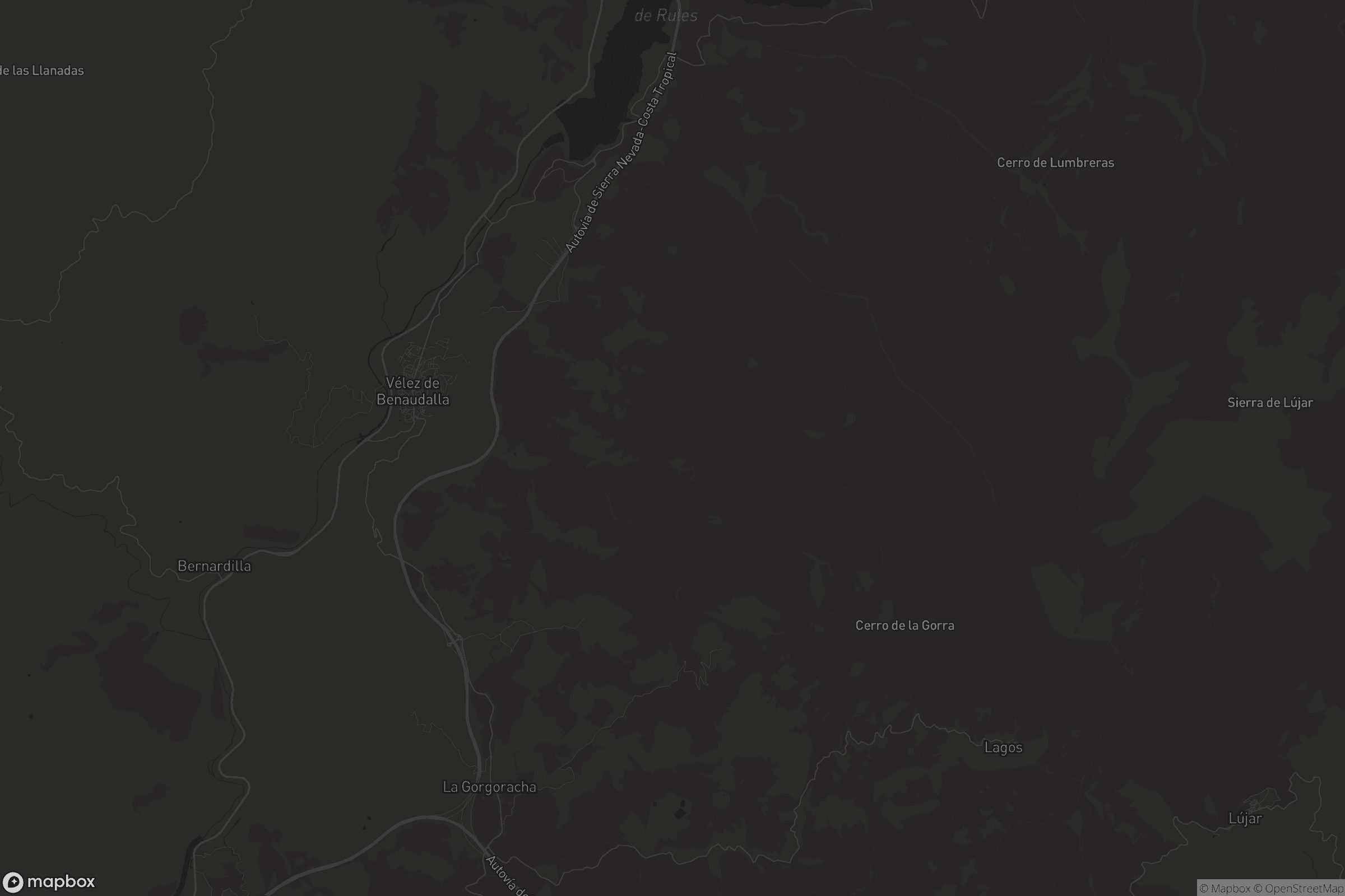 Mapa de Vélez de Benaudalla