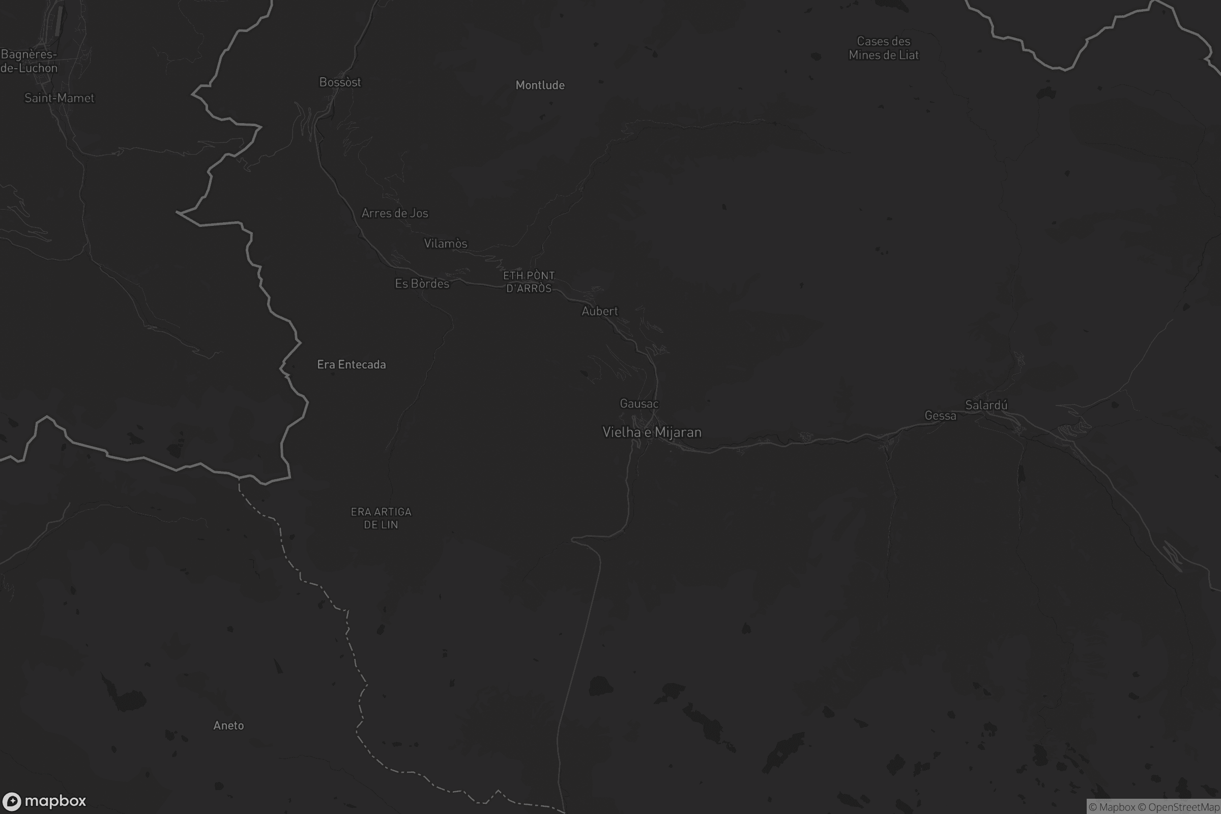 Mapa de Vielha e Mijaran