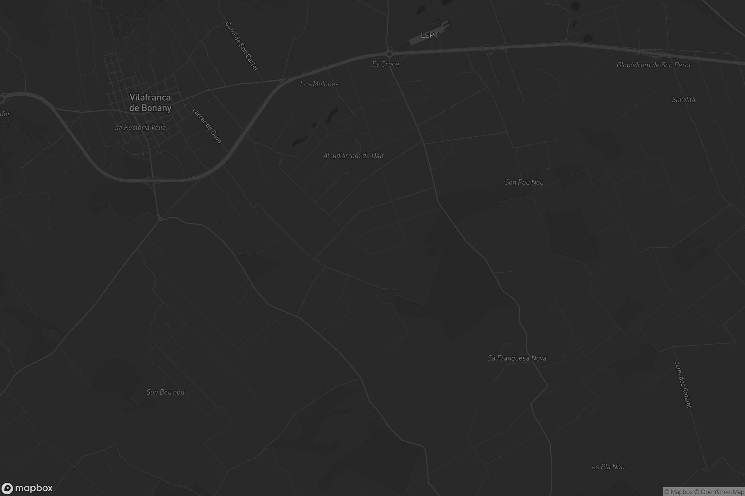 Mapa de Vilafranca de Bonany