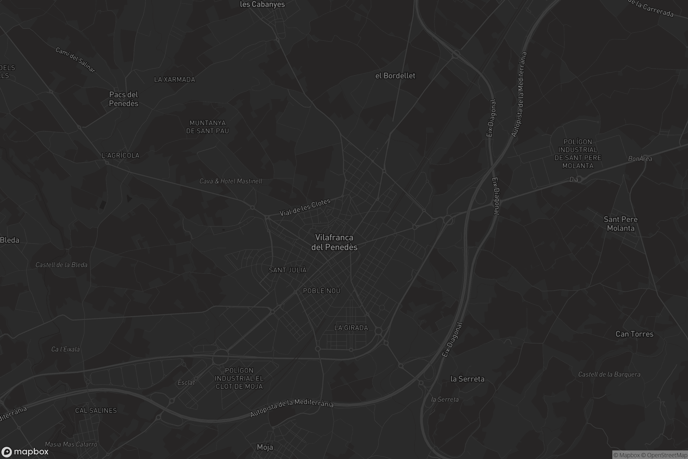 Mapa de Vilafranca del Penedès