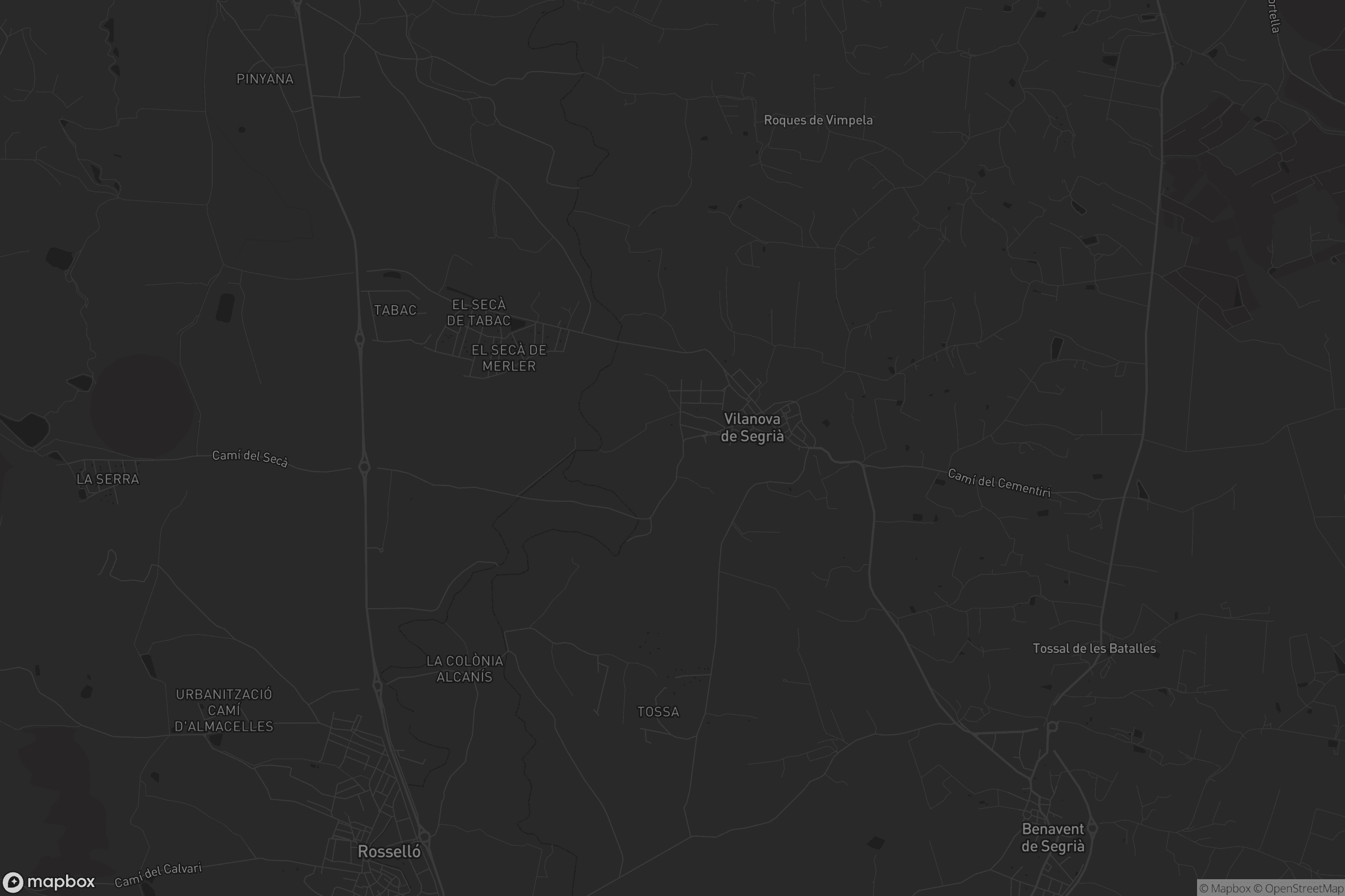 Mapa de Vilanova de Segrià