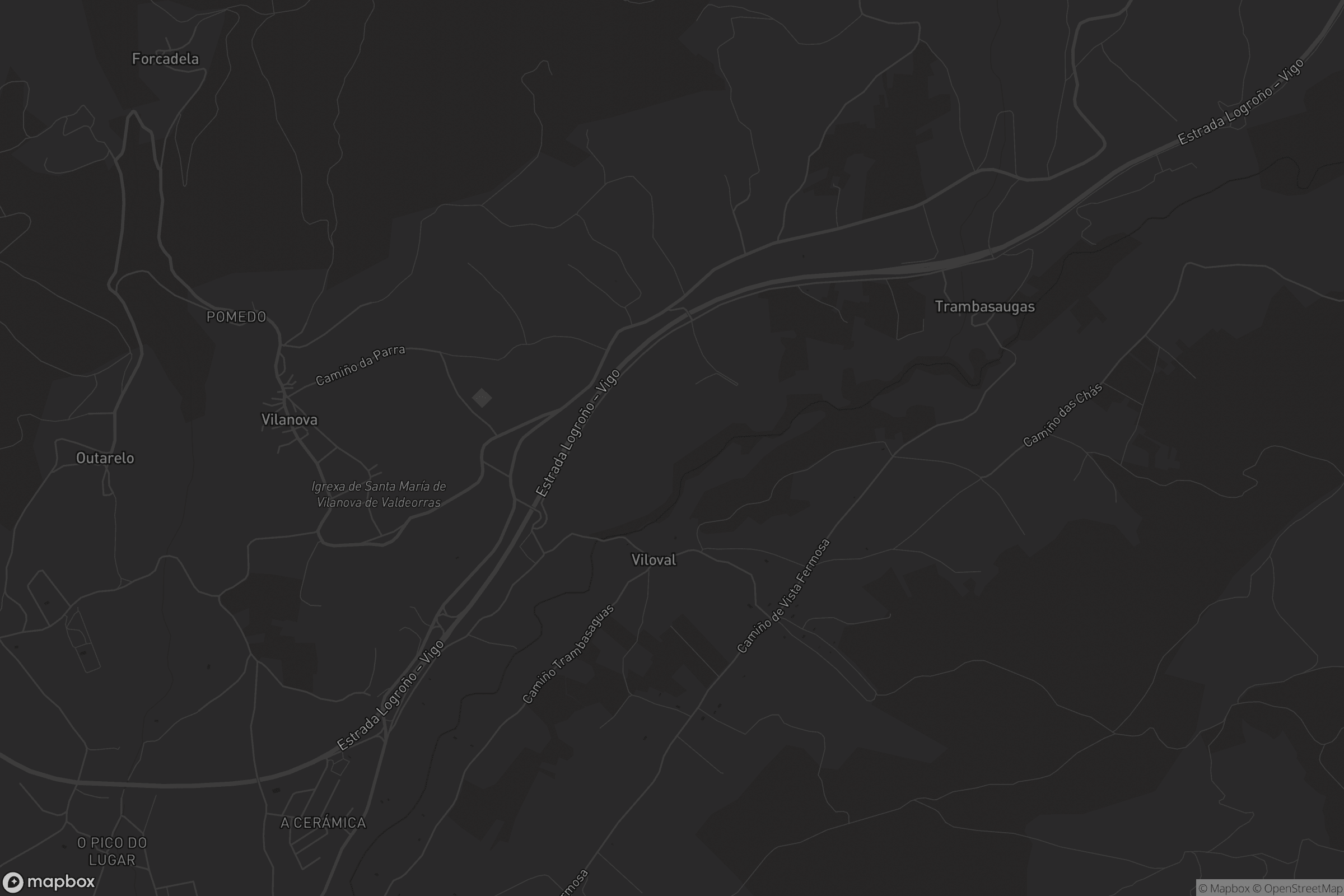 Mapa de Vilanova de Valdeorras