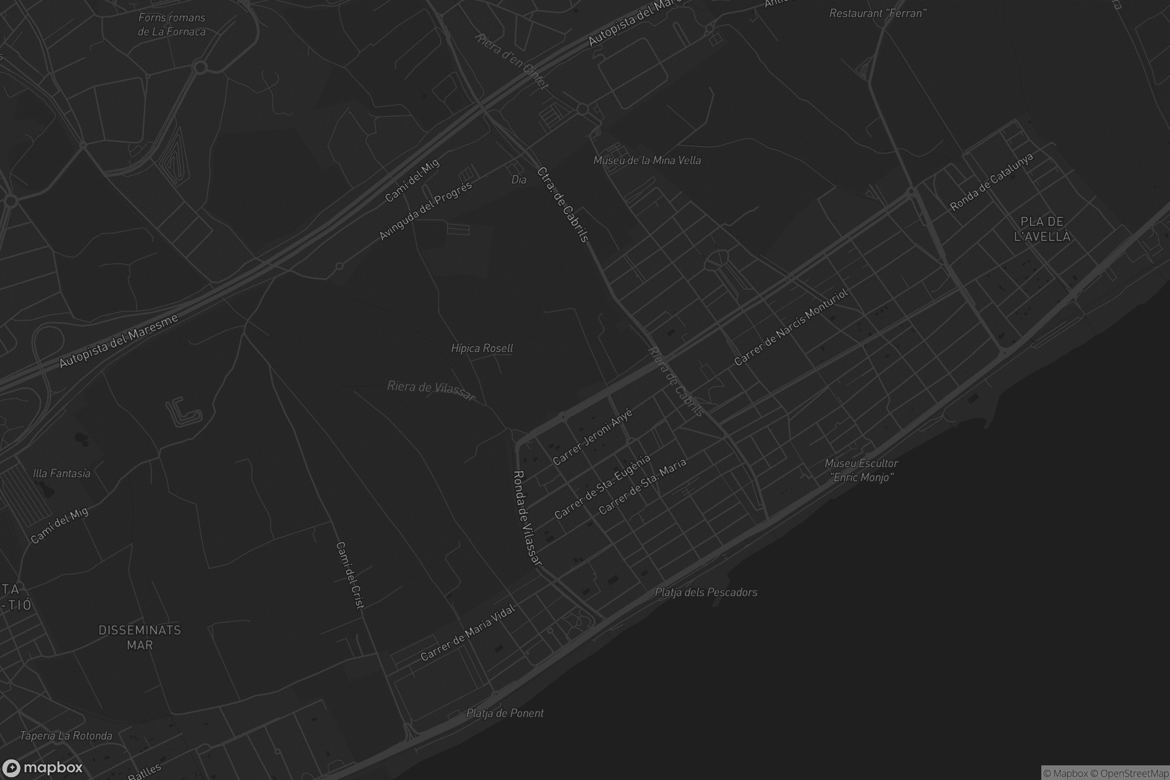 Mapa de Vilassar de Mar