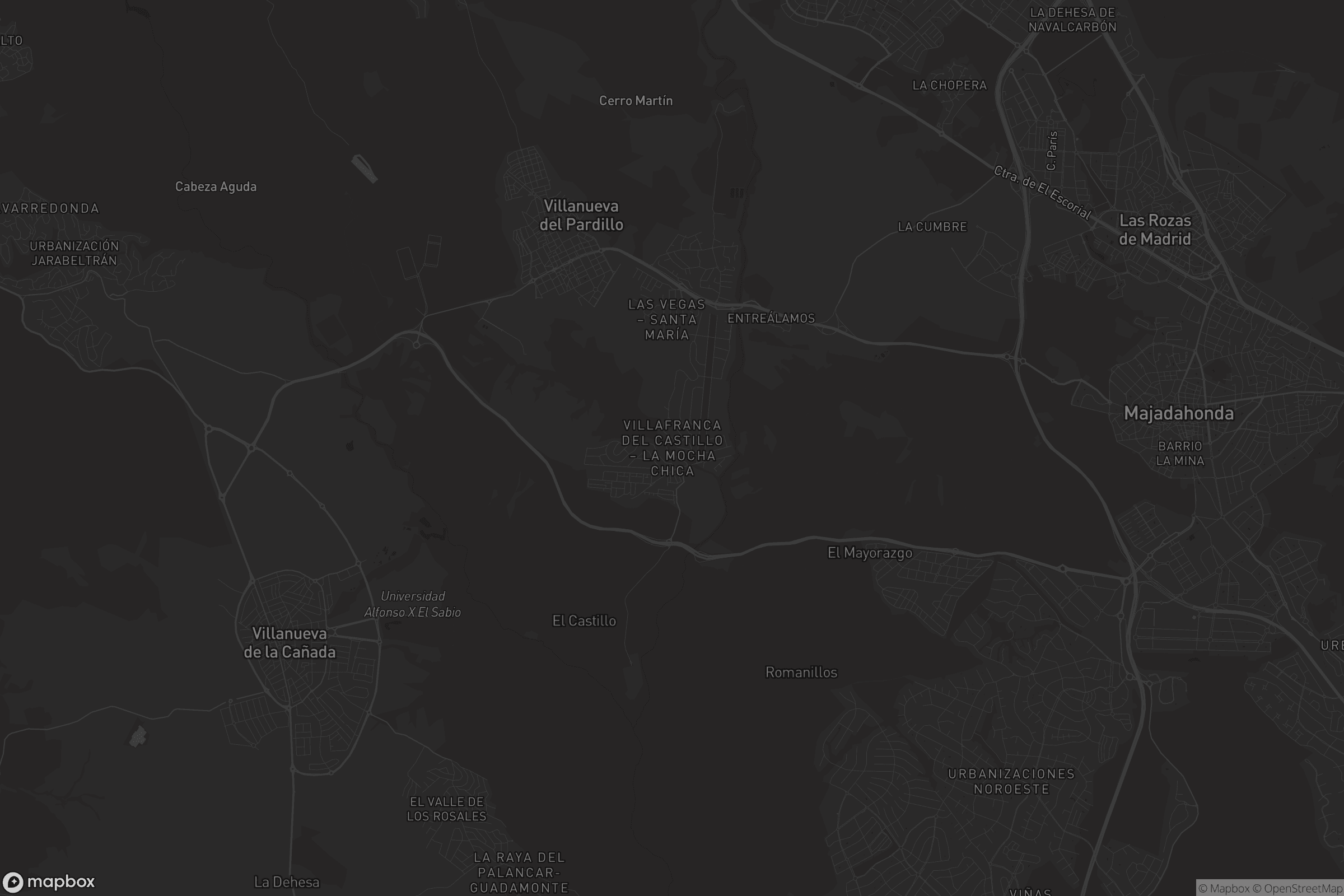 Mapa de Villafranca del Castillo - la Mocha Chica