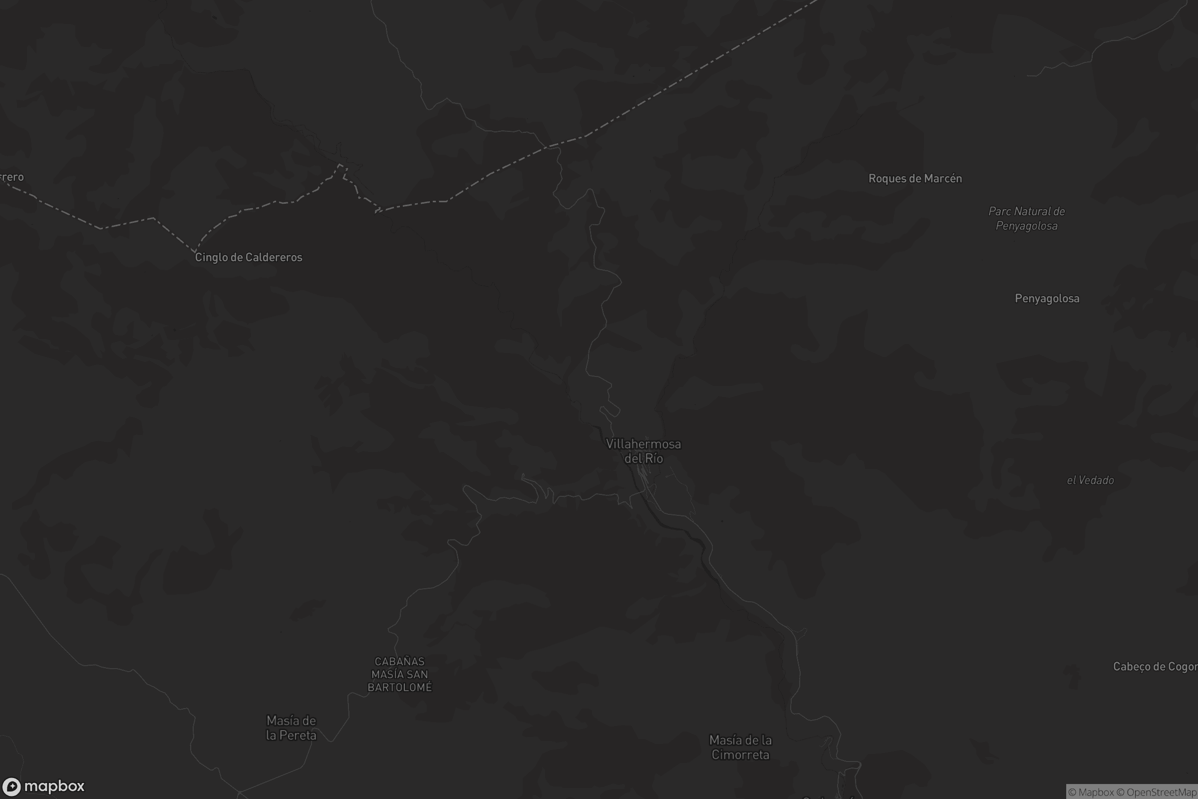 Mapa de Villahermosa del Río