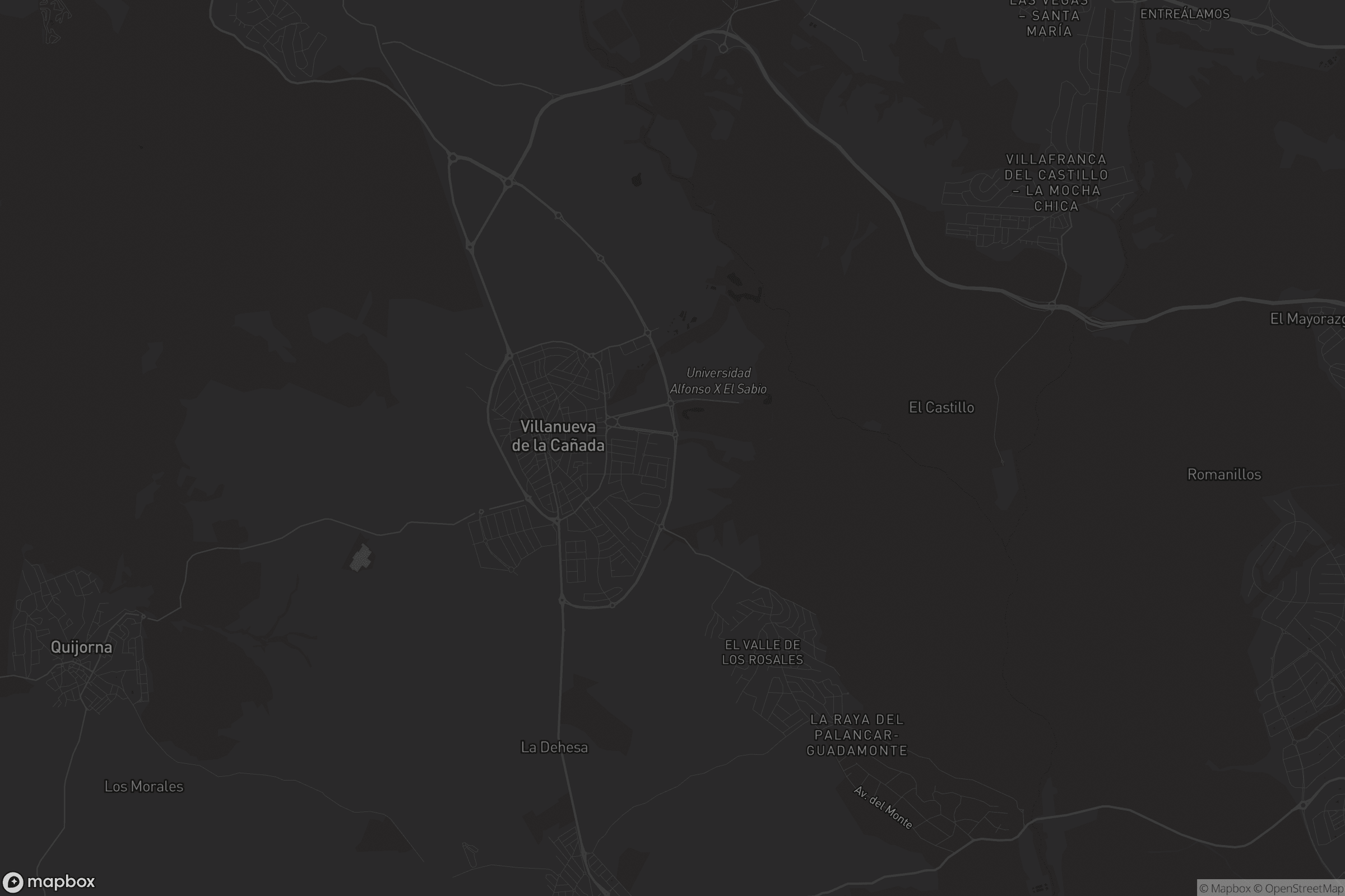 Mapa de Villanueva de la Cañada